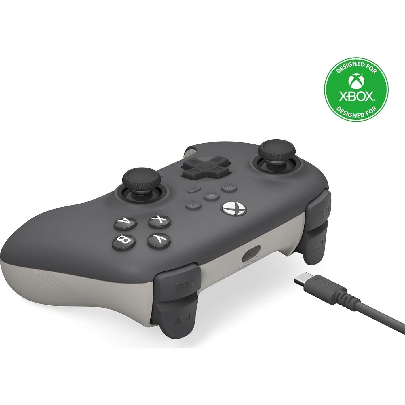 Controlador con cable 8Bitdo Ultimate C para Xbox - Gris oscuro