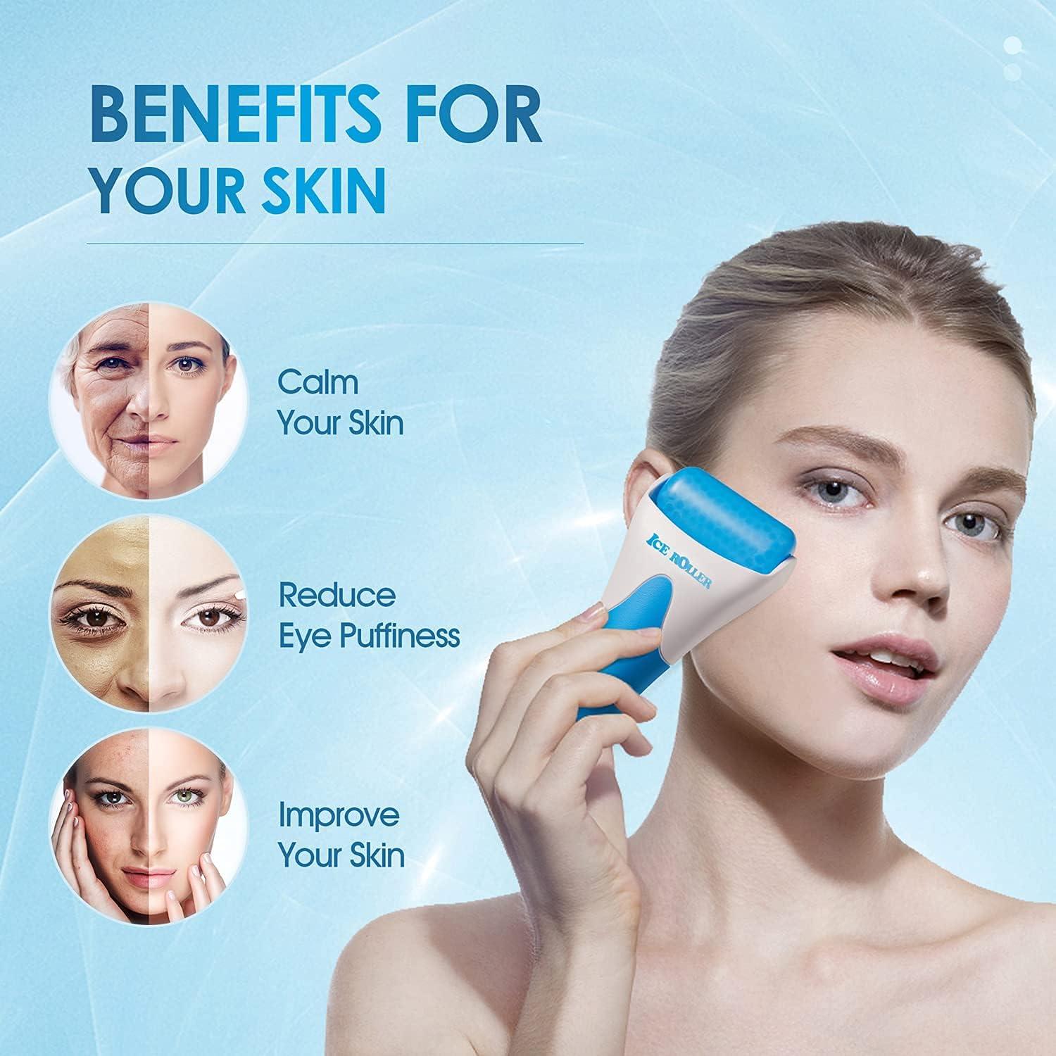 Rodillo de Jade y Hielo AECW 2 en 1 para Masaje Facial