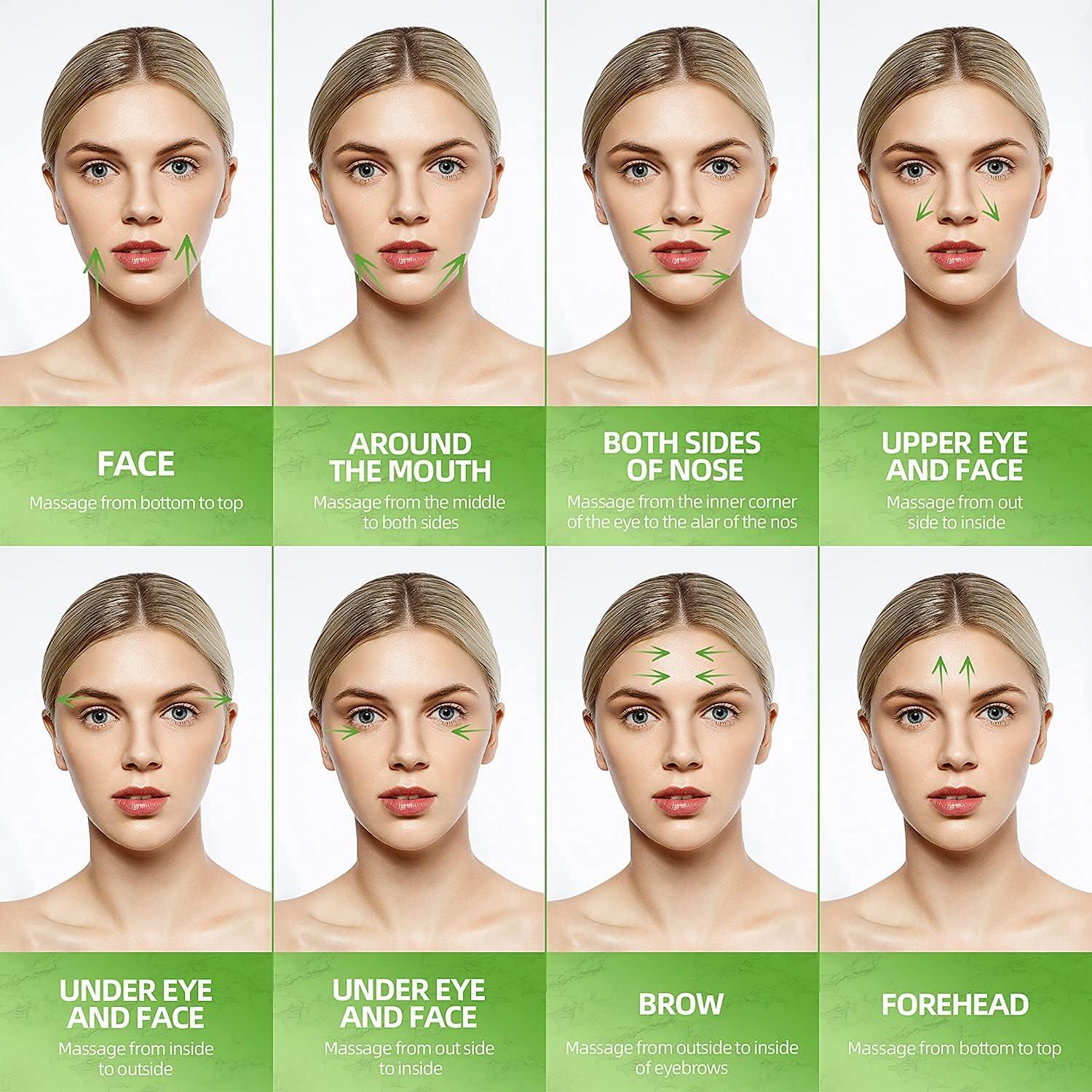 Rodillo de Jade y Hielo AECW 2 en 1 para Masaje Facial