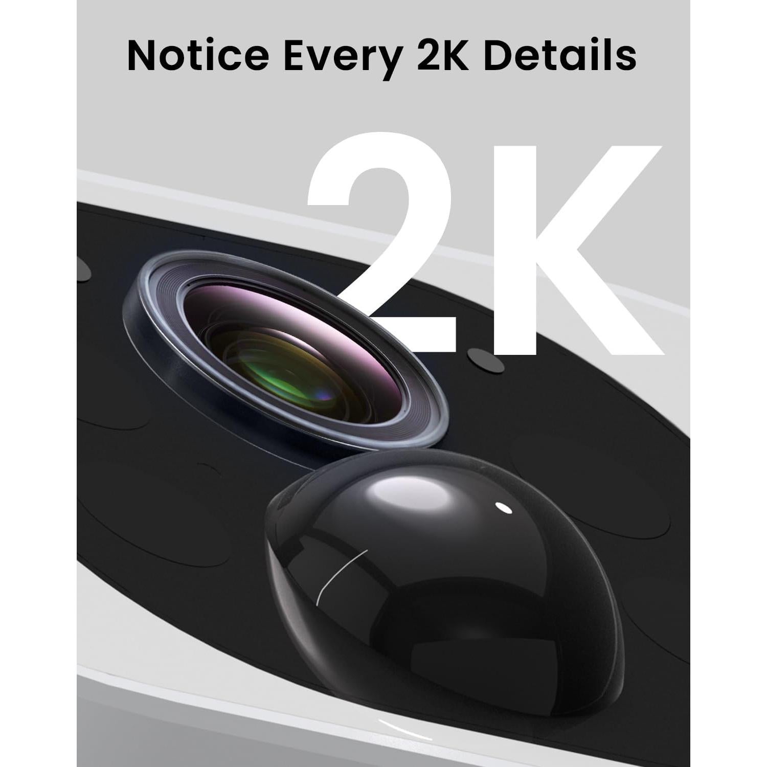 Cámaras de Seguridad ANRAN 2K Inalámbricas Solares 4 Pzas