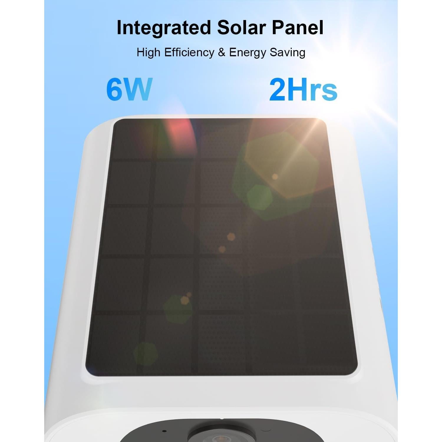 Cámaras de Seguridad ANRAN 2K Inalámbricas Solares 4 Pzas