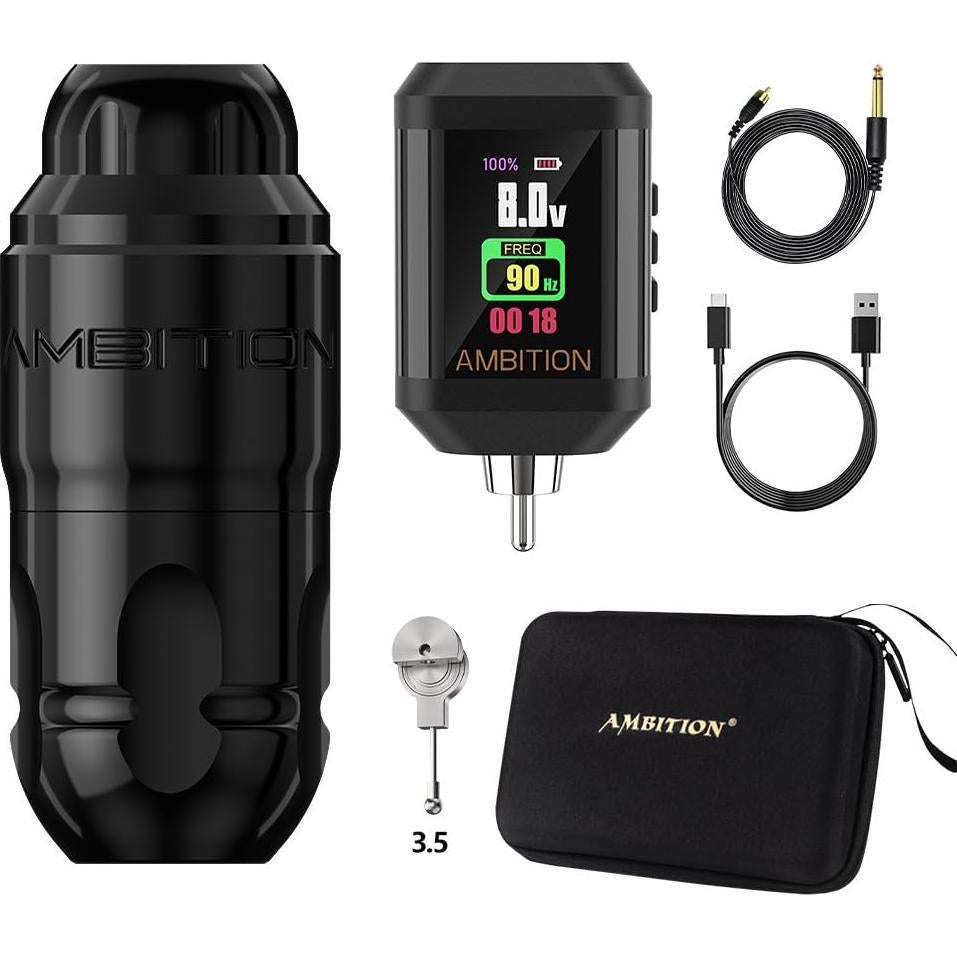 Máquina de Tatuaje Rotativa Ambition Lutin Inalámbrica 2200mAh