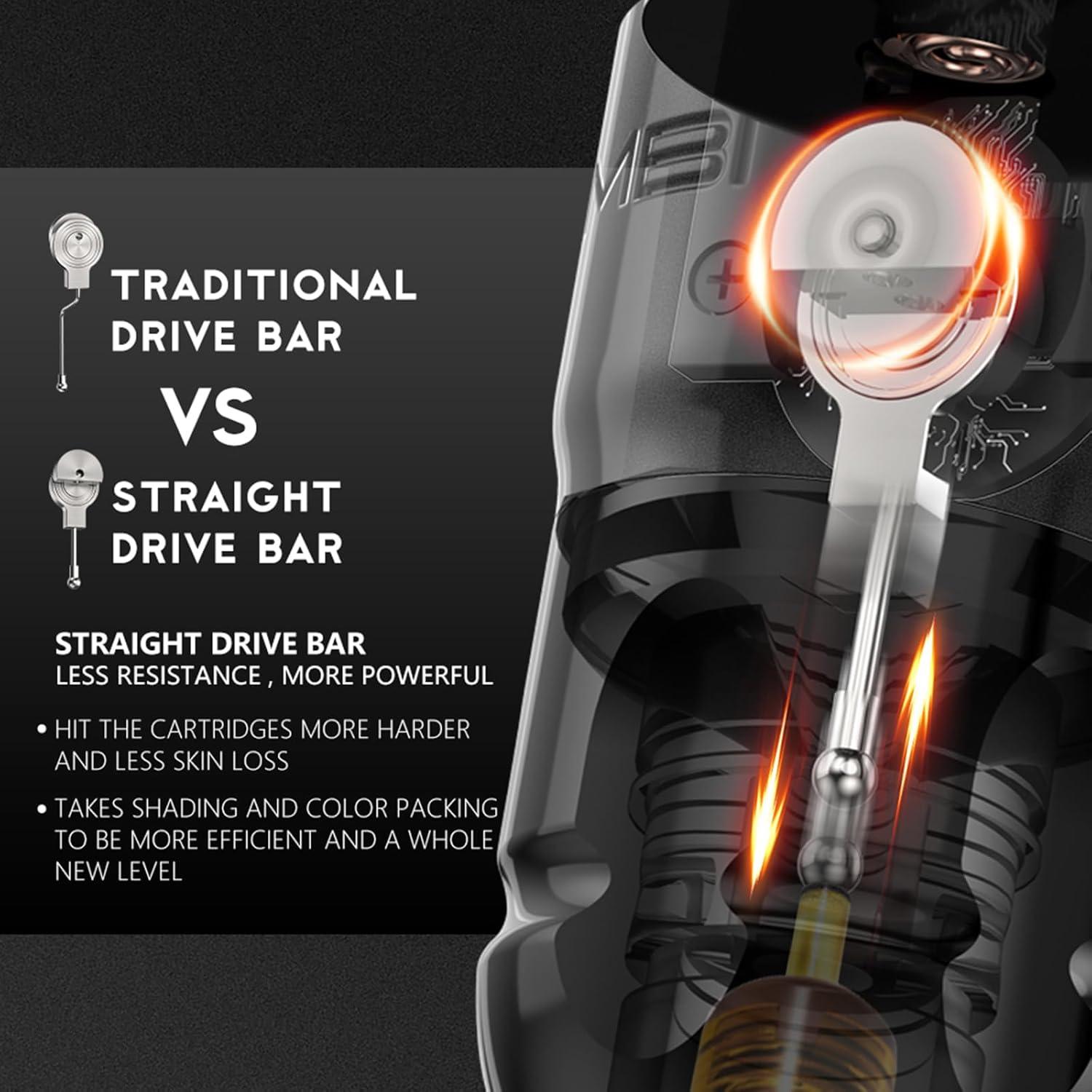 Máquina de Tatuaje Rotativa Ambition Lutin Inalámbrica 2200mAh