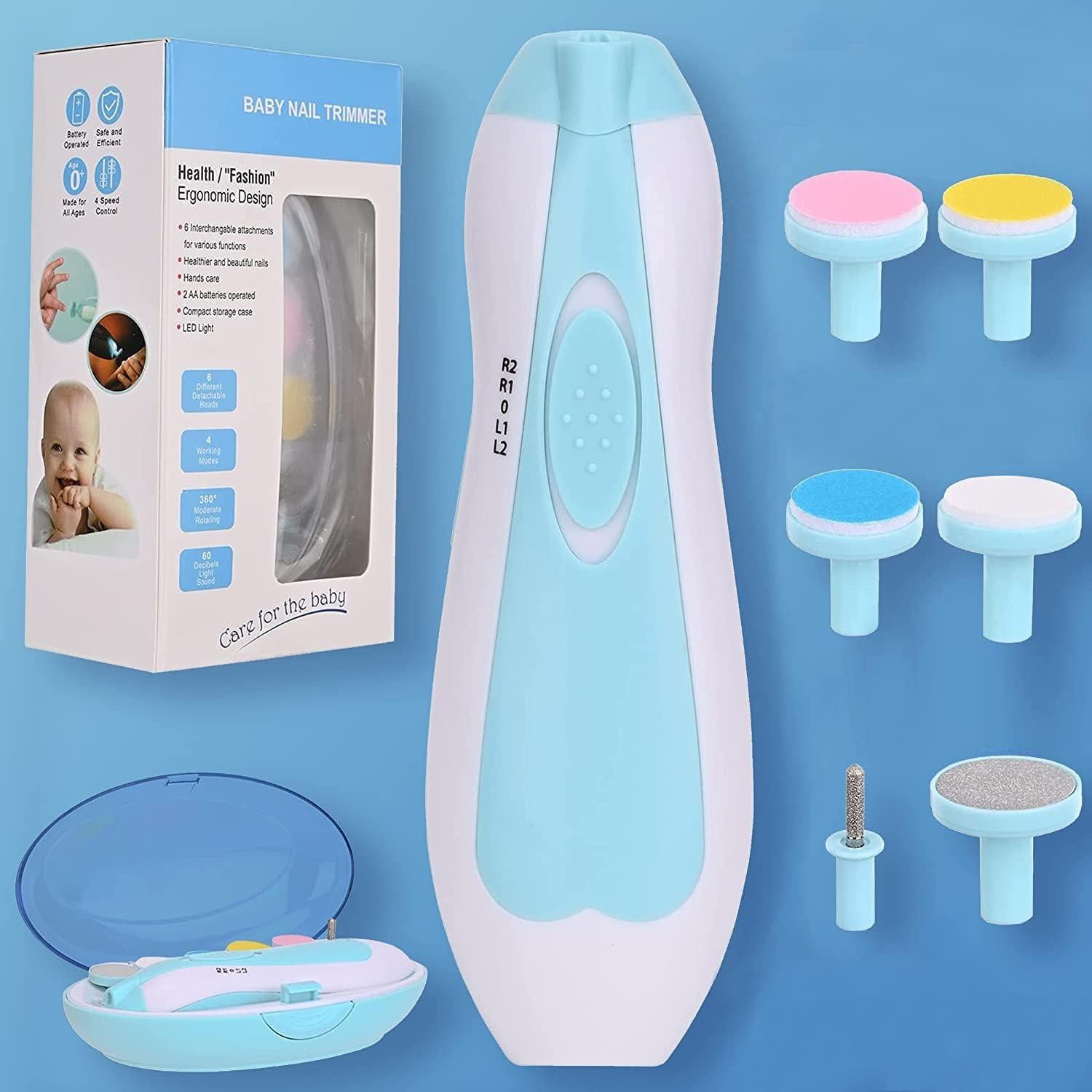 Cortauñas Eléctrico KIYNIDE Rosa para Bebés y Adultos