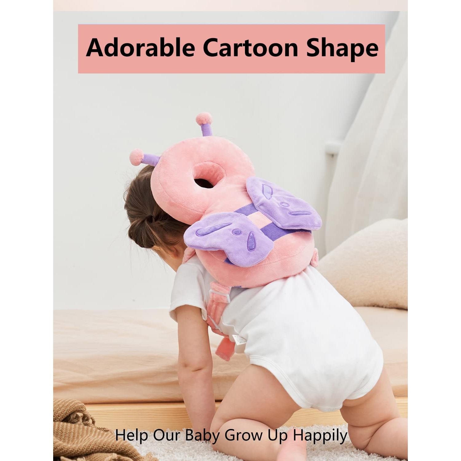 Mochila Protectora para Bebé JunNeng Mariposa Rosa 33.5x26.5cm