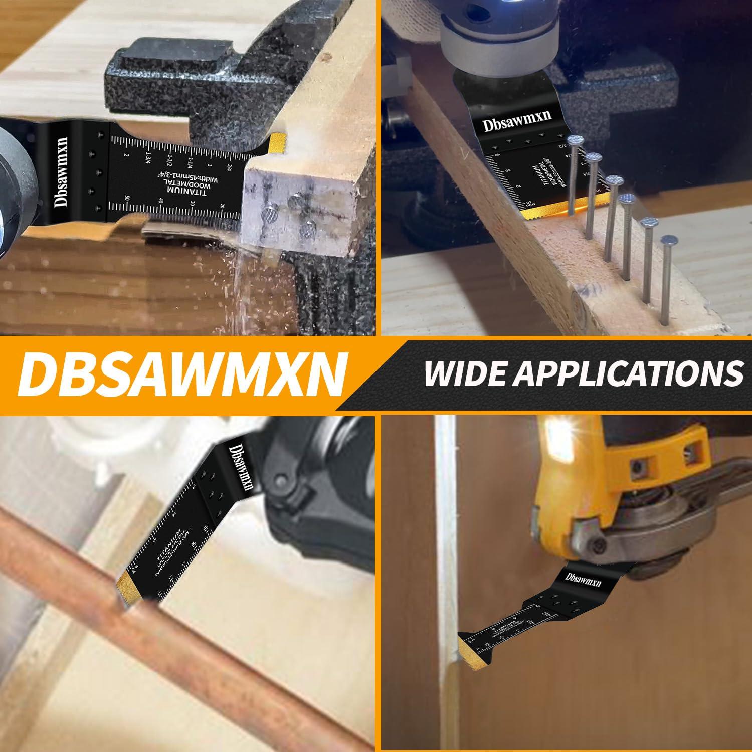 Juego de 12 Cuchillas Oscilantes Titanio Dbsawmxn para Metal y Madera