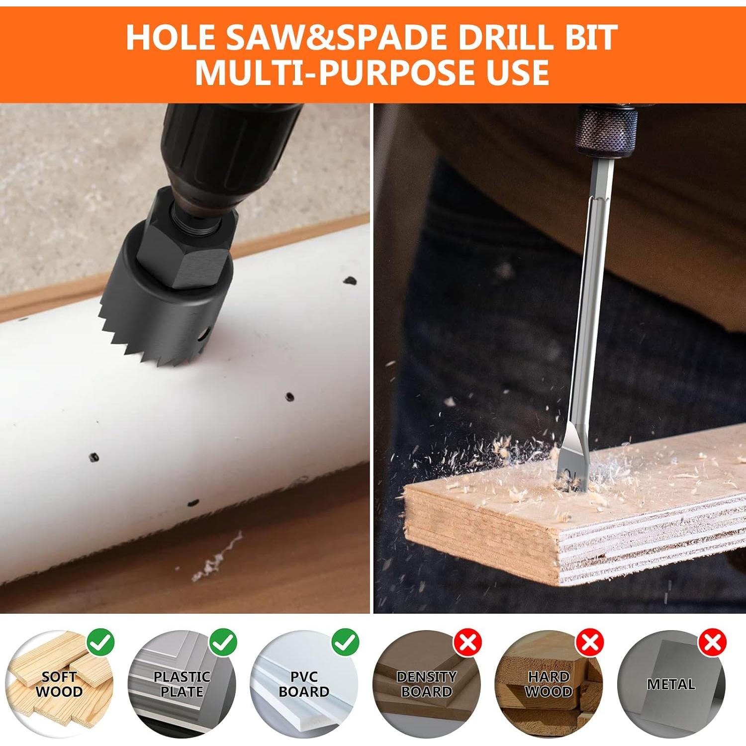 Juego de Brocas ENERTWIST 109 Piezas Titanio para Metal y Madera