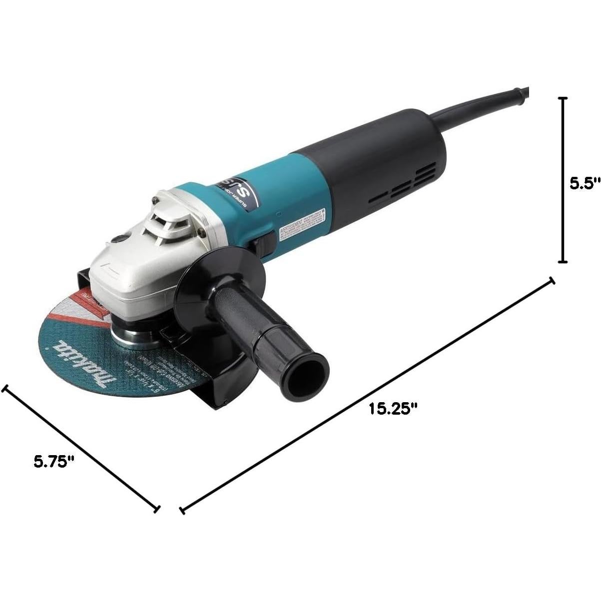 Amoladora Angular Makita 9566CV 12 AMP 6" SJS Velocidad Variable