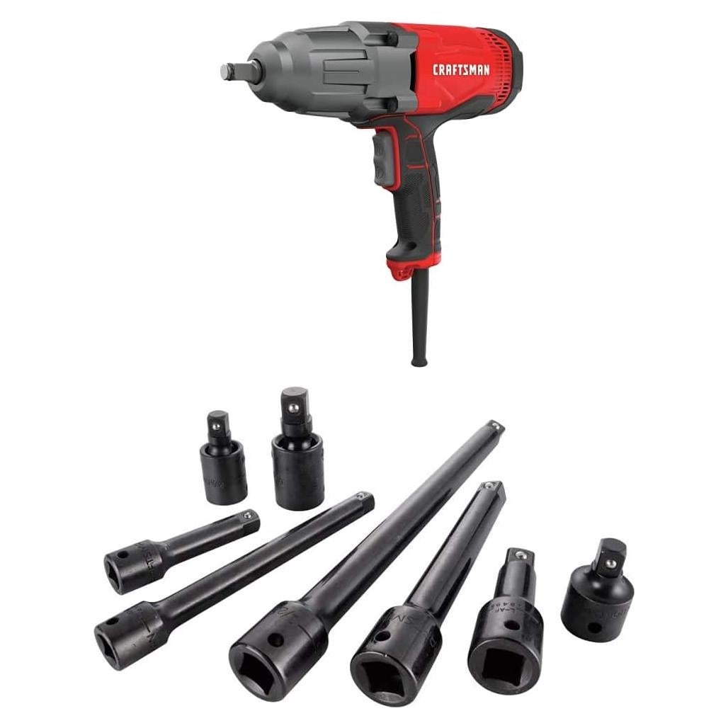 Llave de impacto Craftsman 1/2" 7.5A con 8 extensiones