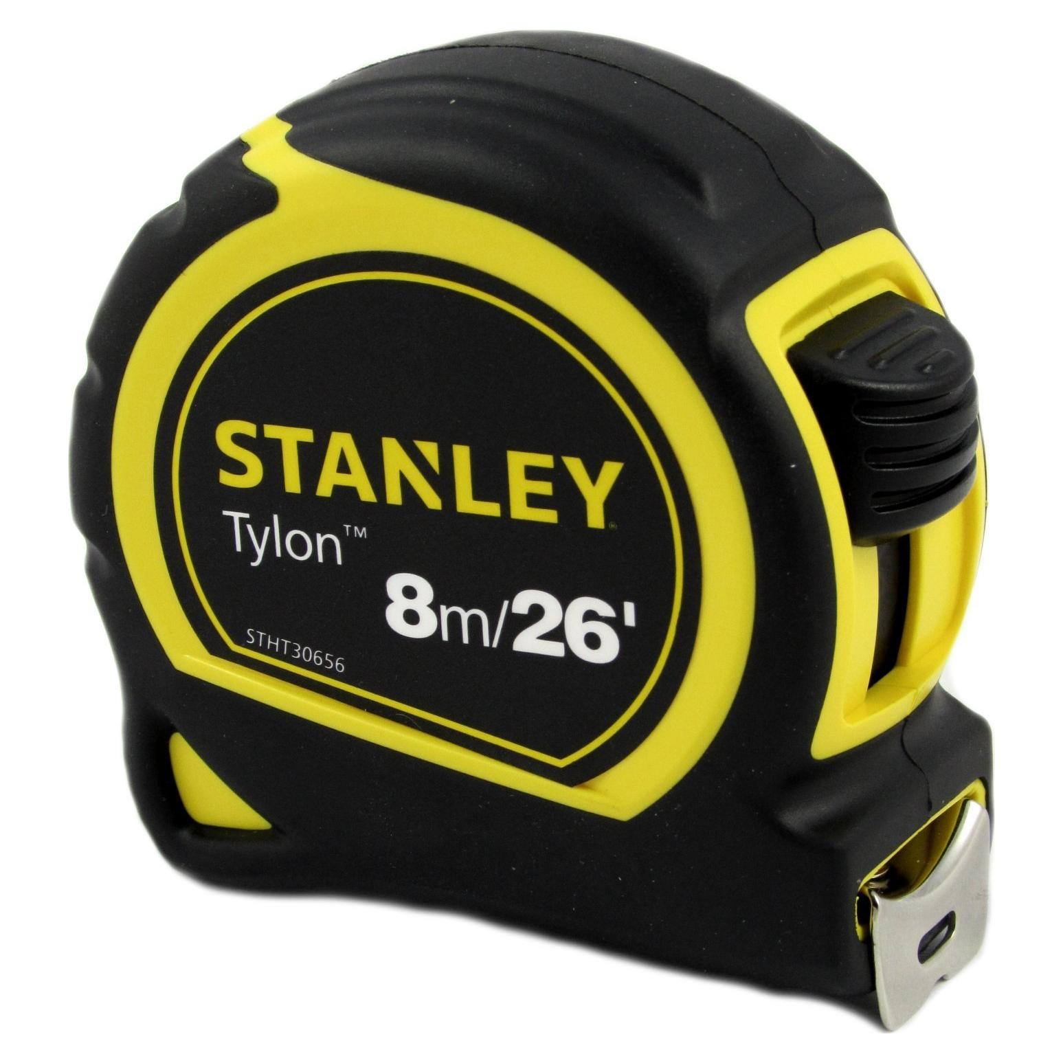 Cinta Métrica Stanley Tylon 8m con Gancho Tru-Zero