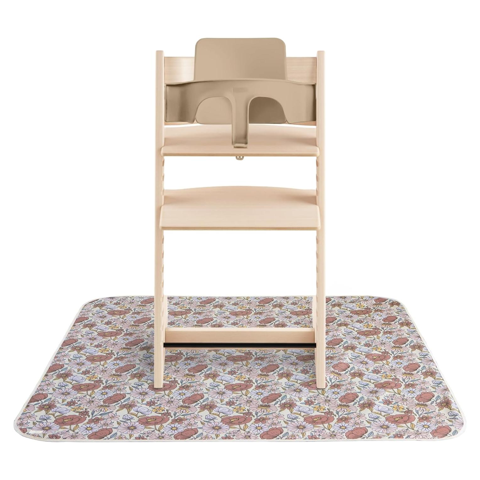 Alfombra Splat Mushie 108x108 cm Resistente al Agua Flores