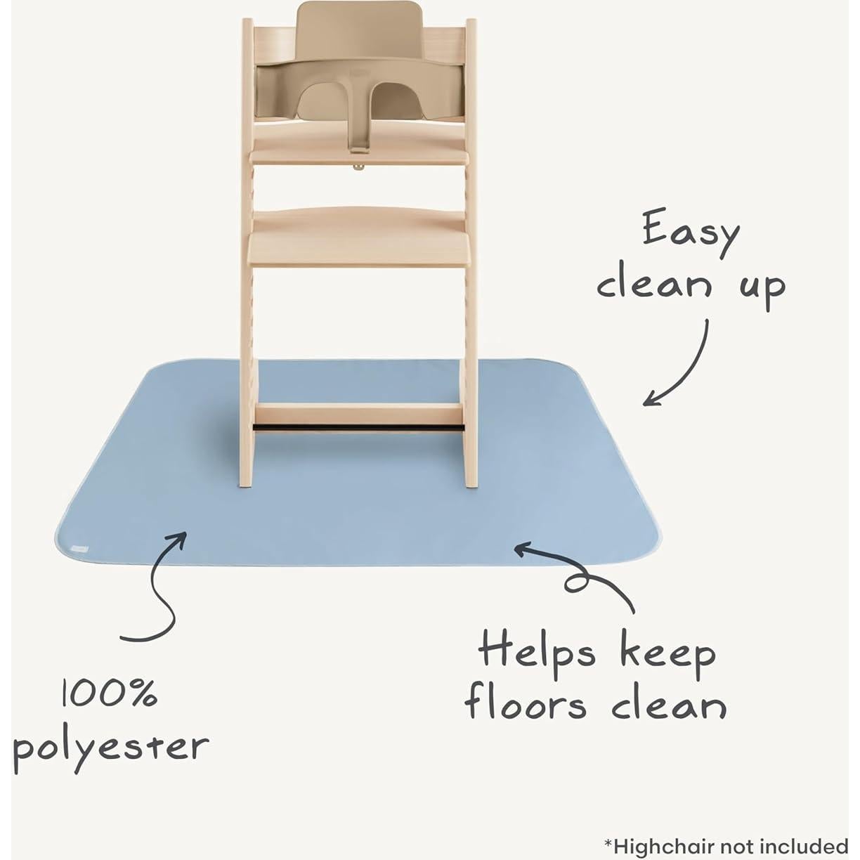 Alfombra Splat Mushie 108x108 cm Resistente al Agua Flores