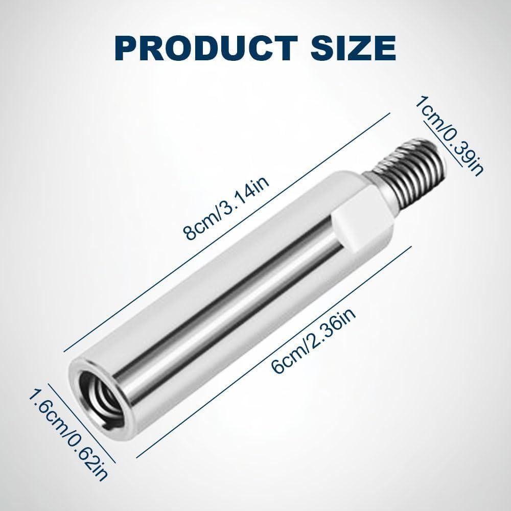 Angle Grinder Extension Rod, 2025 NEW M10/M14 Thread Polishing Machine Adapter Lever, Angle Grinder Extension for 100 Type Angle Grinder/Polisher (1PCS, M10 80MM)