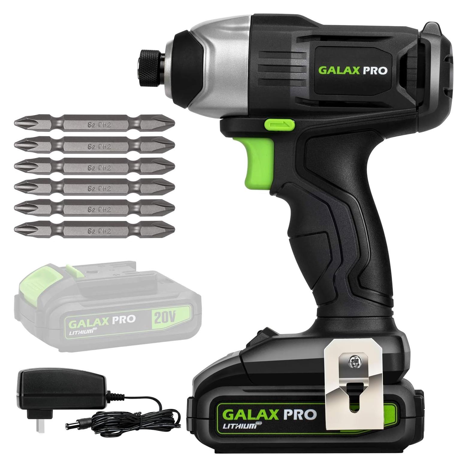 Destornillador de Impacto Inalámbrico GALAX PRO 20V 1.3Ah