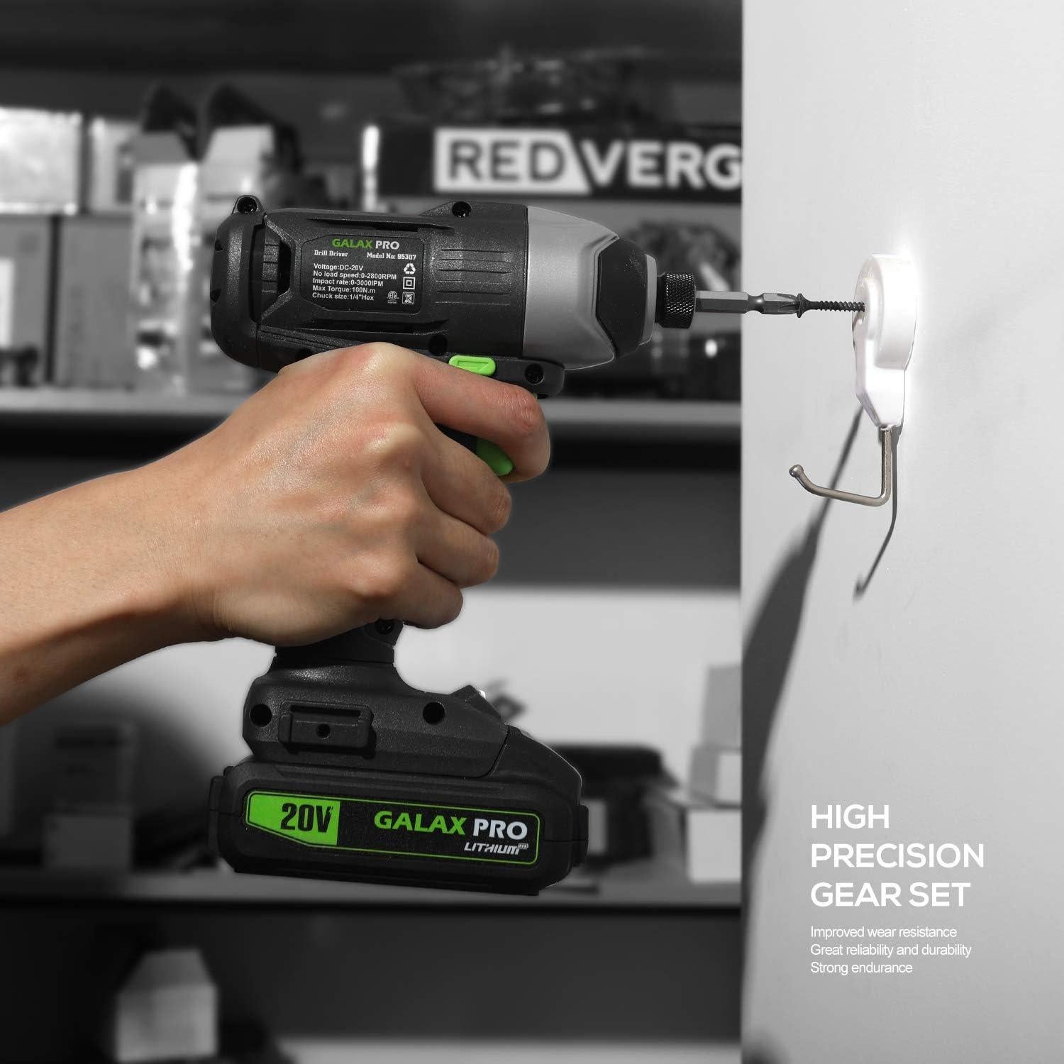 Destornillador de Impacto Inalámbrico GALAX PRO 20V 1.3Ah