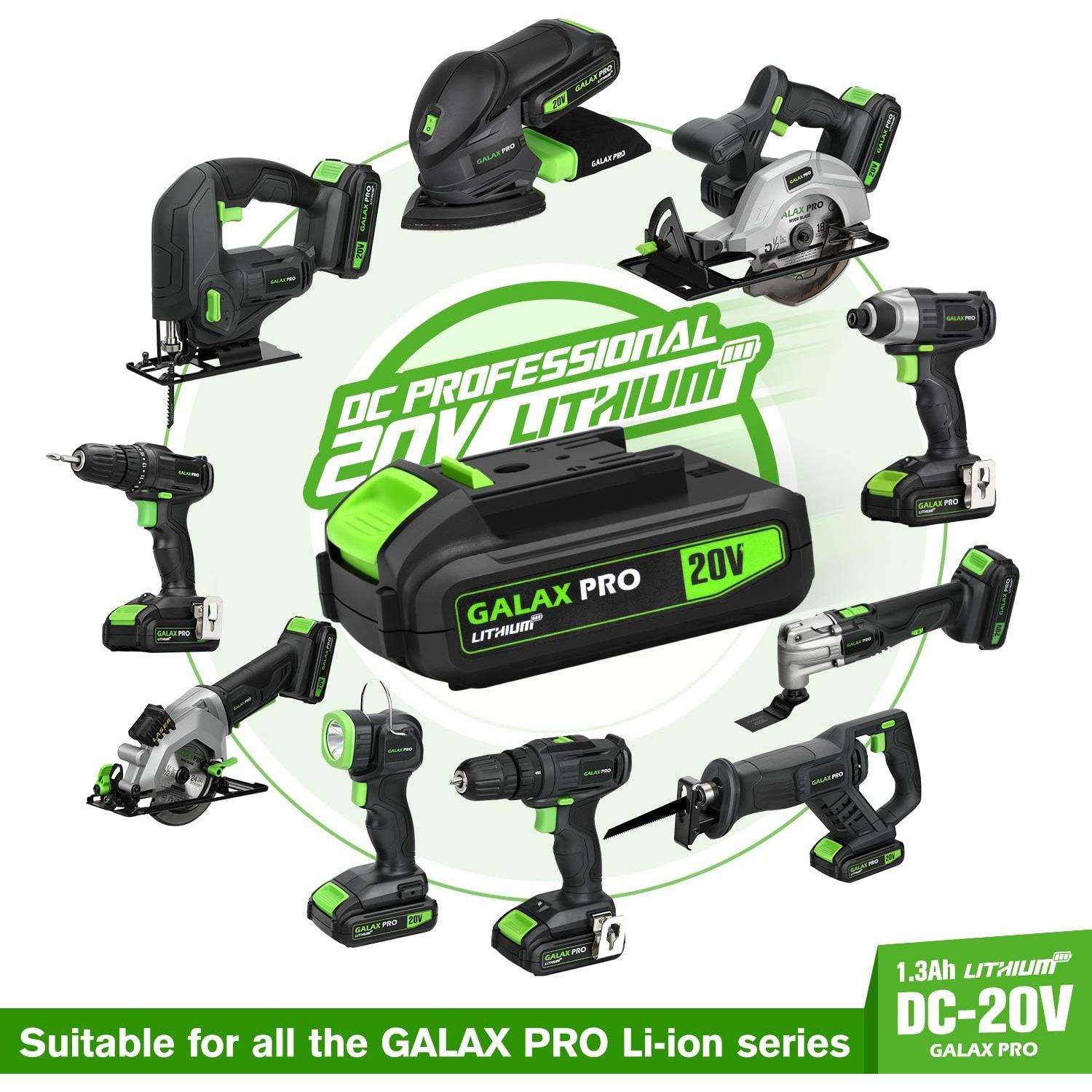 Destornillador de Impacto Inalámbrico GALAX PRO 20V 1.3Ah