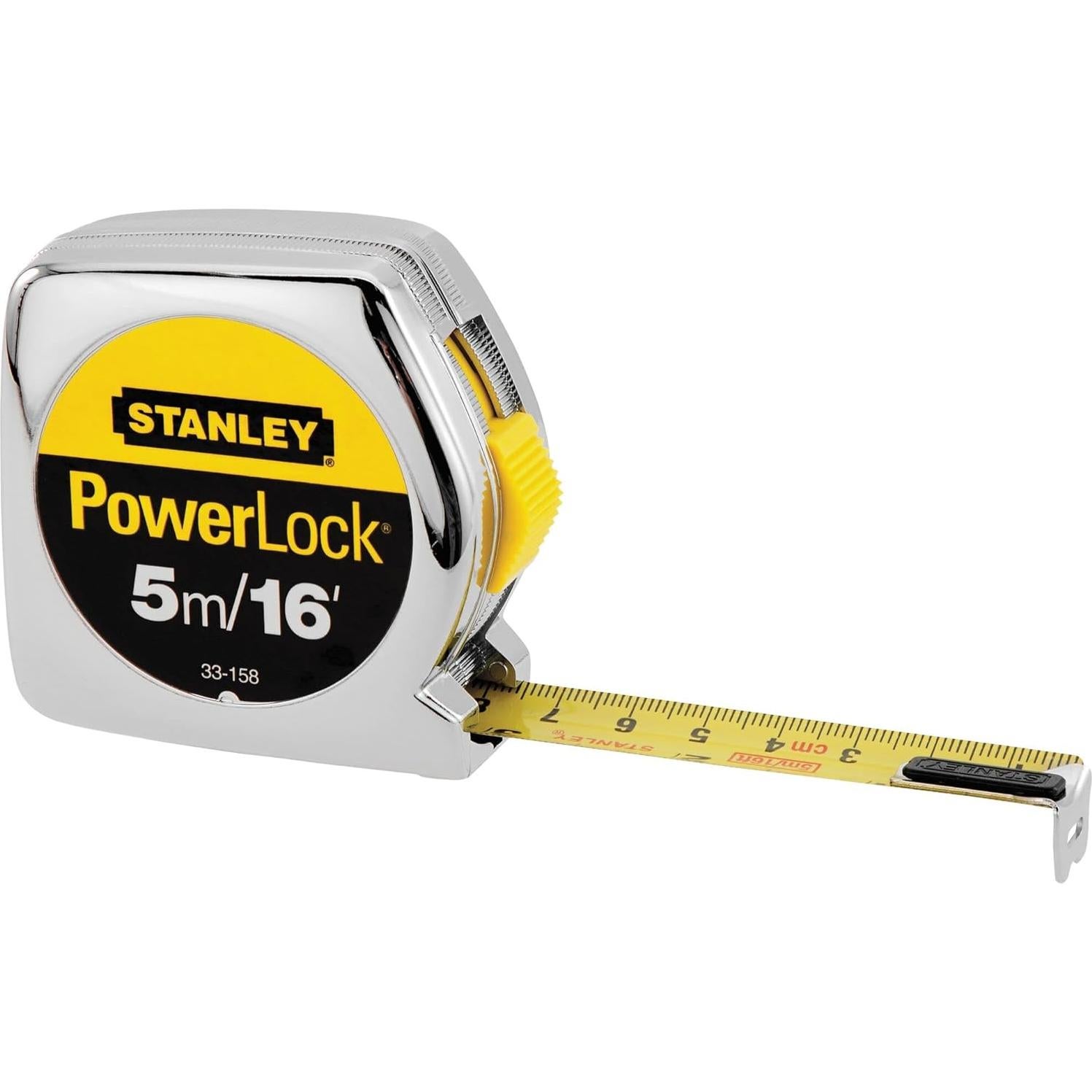 Cinta Métrica PowerLock STANLEY 5m con Bloqueo Seguro