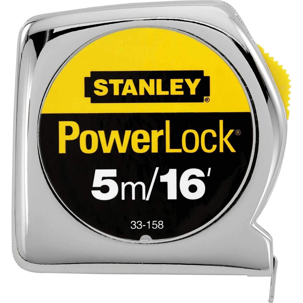 Cinta Métrica PowerLock STANLEY 5m con Bloqueo Seguro