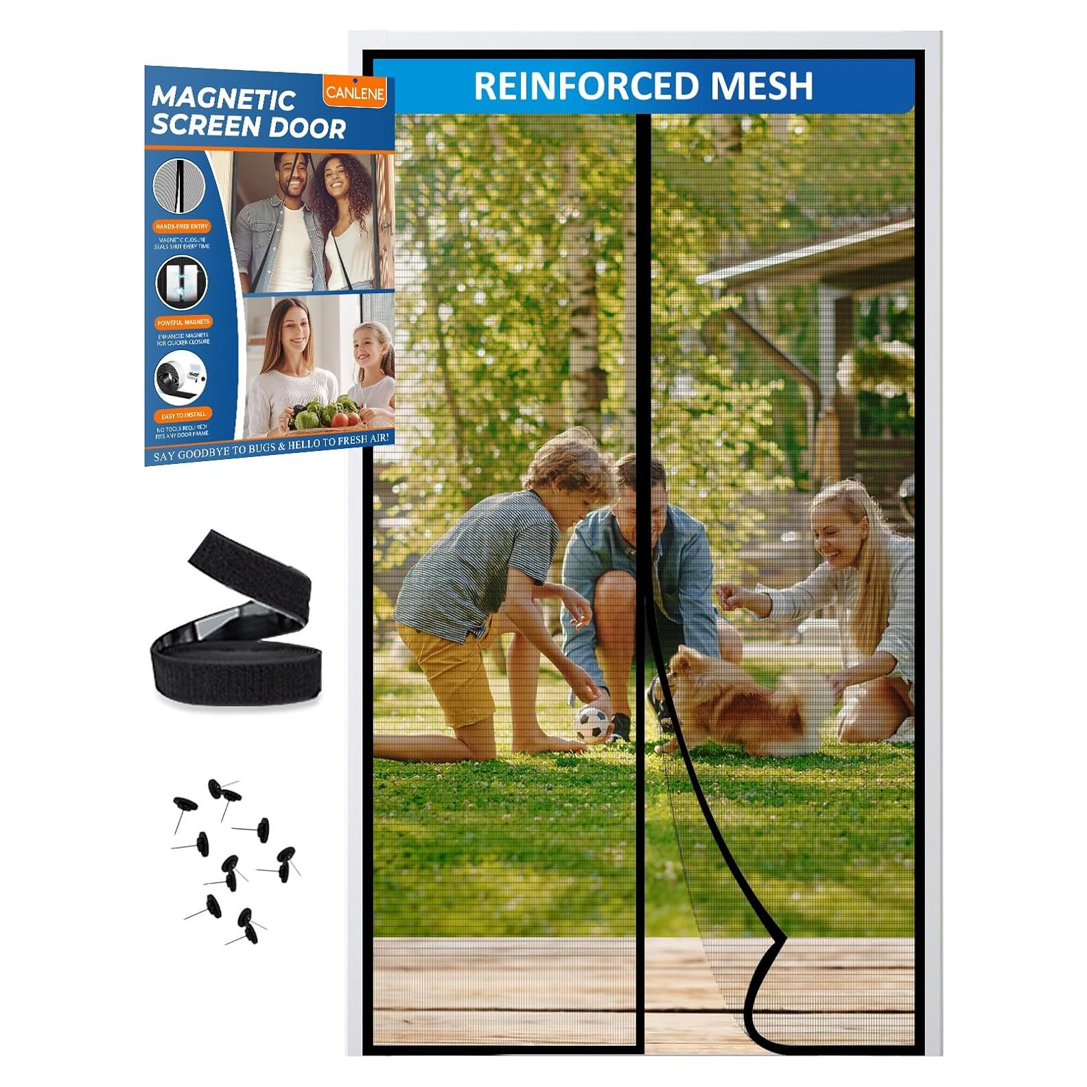 Malla Pantalla Magnética CANLENE 80x203 cm Resistente Insectos