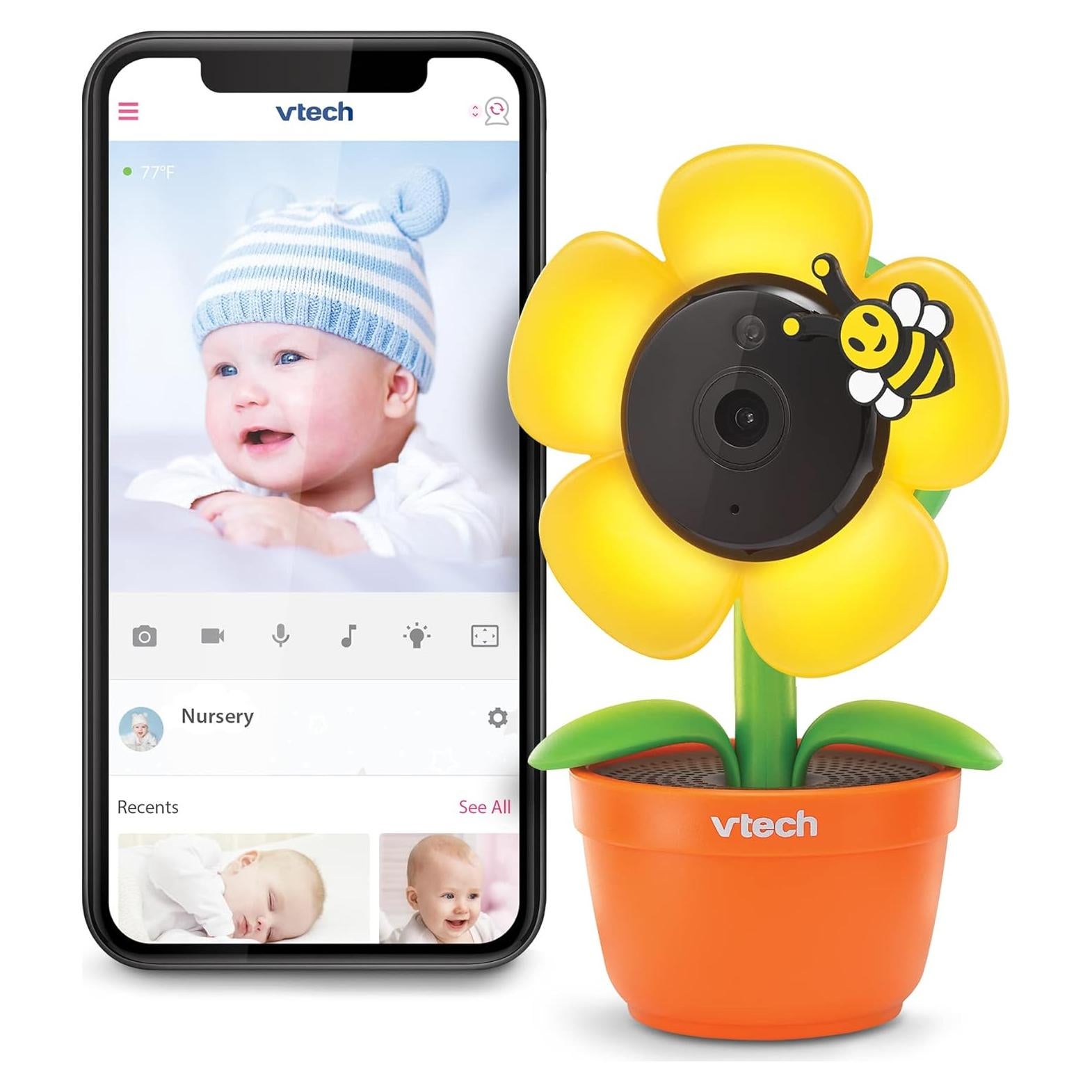 Cámara Wi-Fi VTech RM9751 Margarita Amarilla 1080p