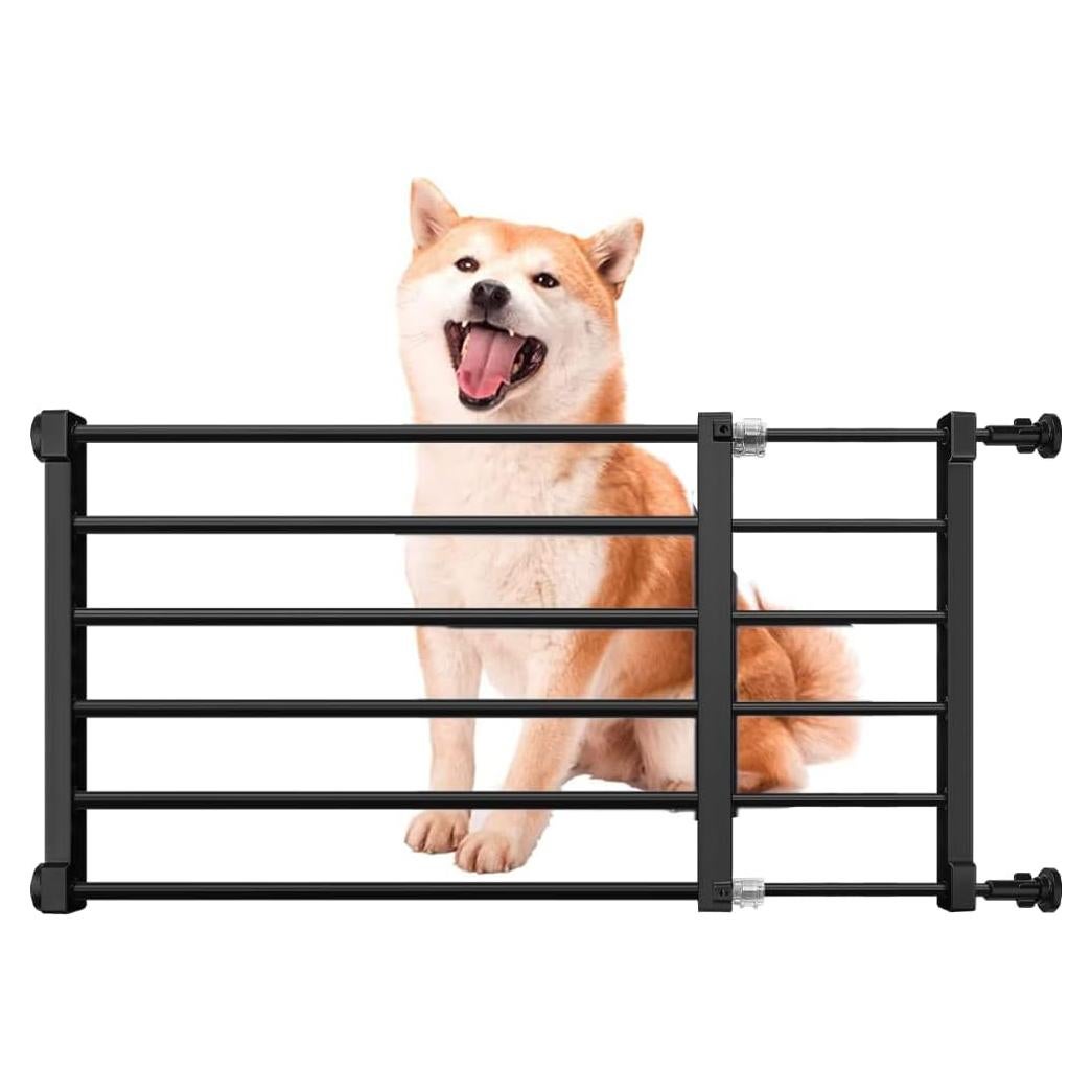 Puerta para Perros Coolxiu Ajustable 35.88 cm Negro