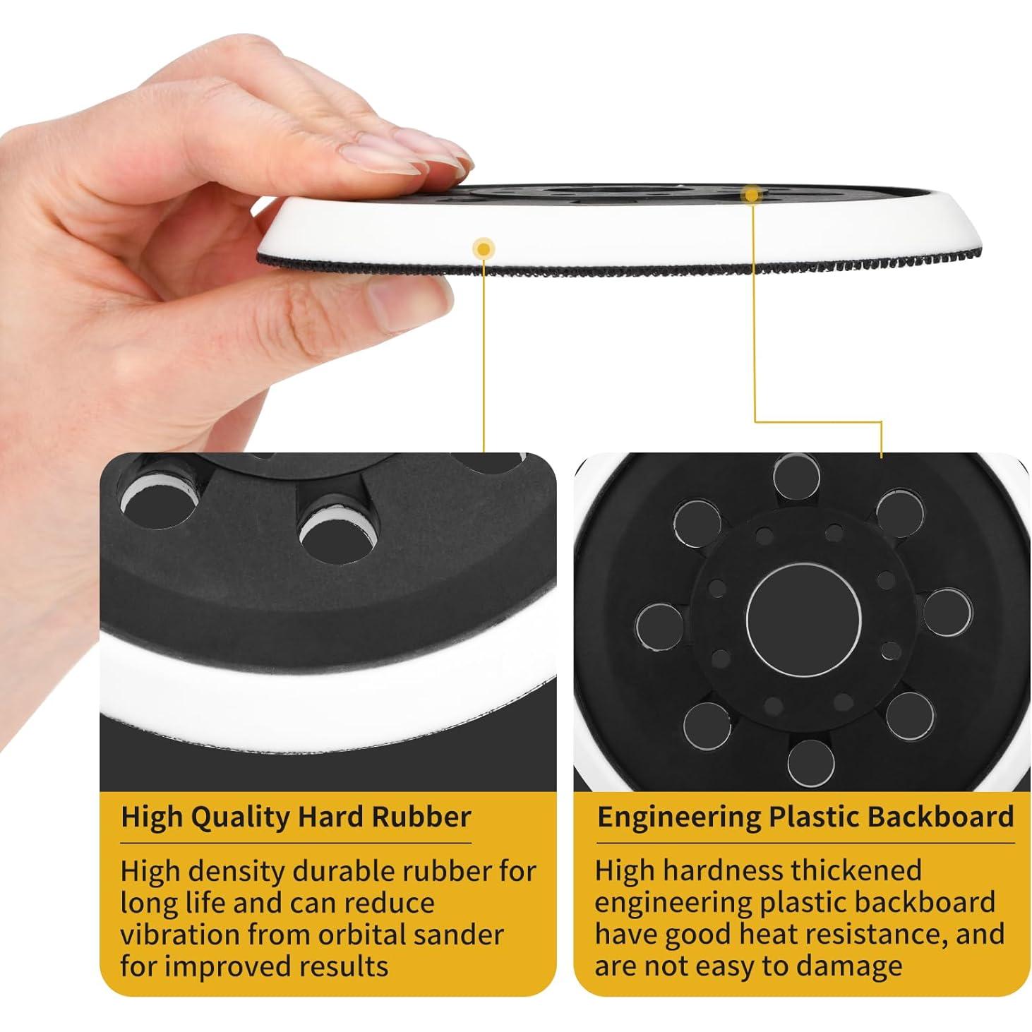Almohadilla de Reemplazo 5" con Gancho y Bucle para Lijadora Bosch