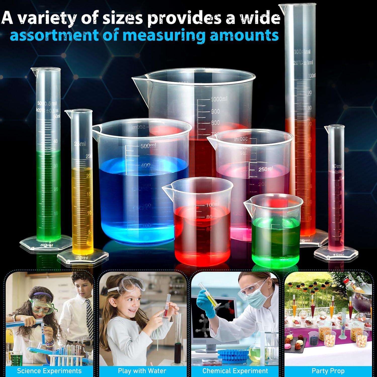 Cilindros y Vasos Medidores Moveland 10-1000ml con Pipetas
