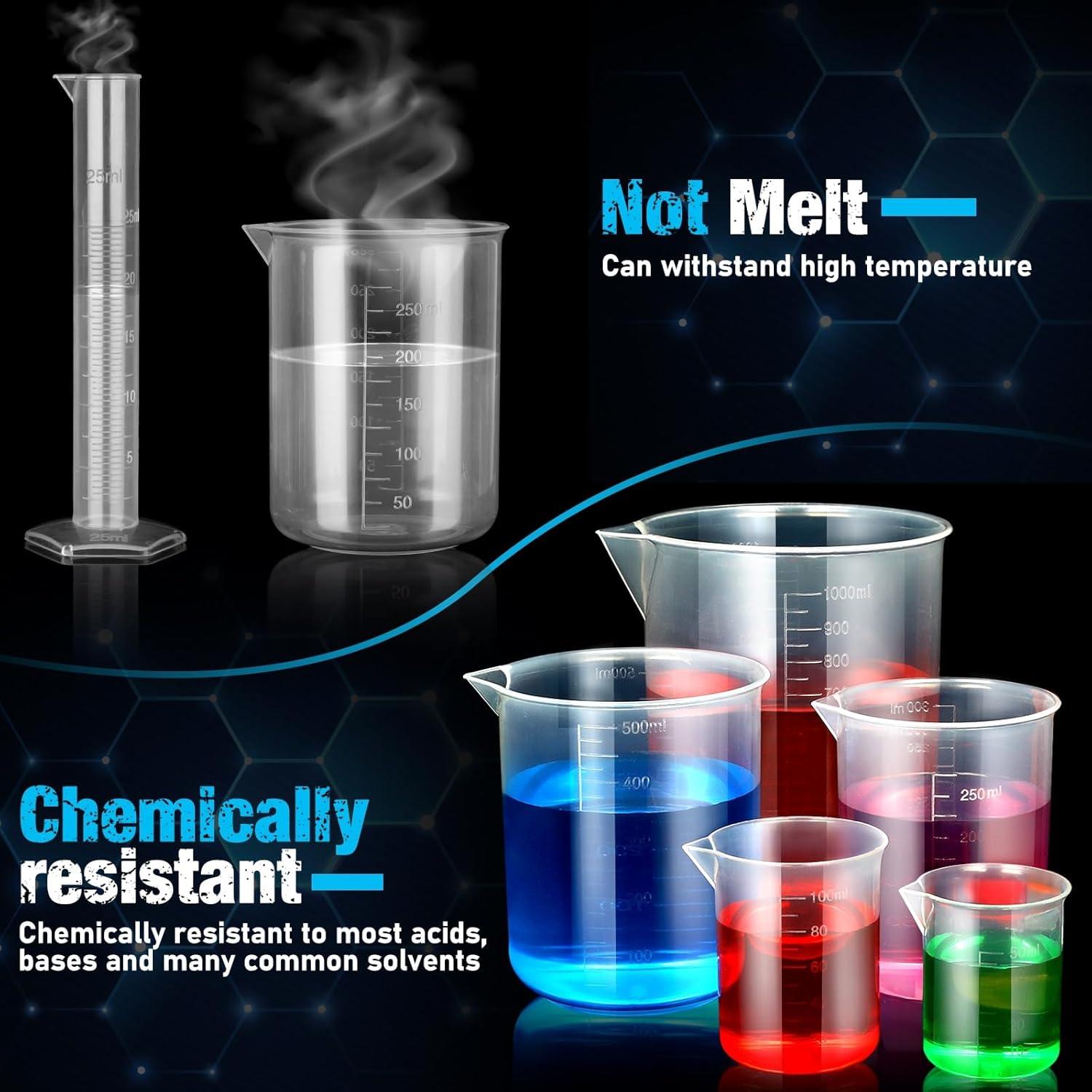 Cilindros y Vasos Medidores Moveland 10-1000ml con Pipetas