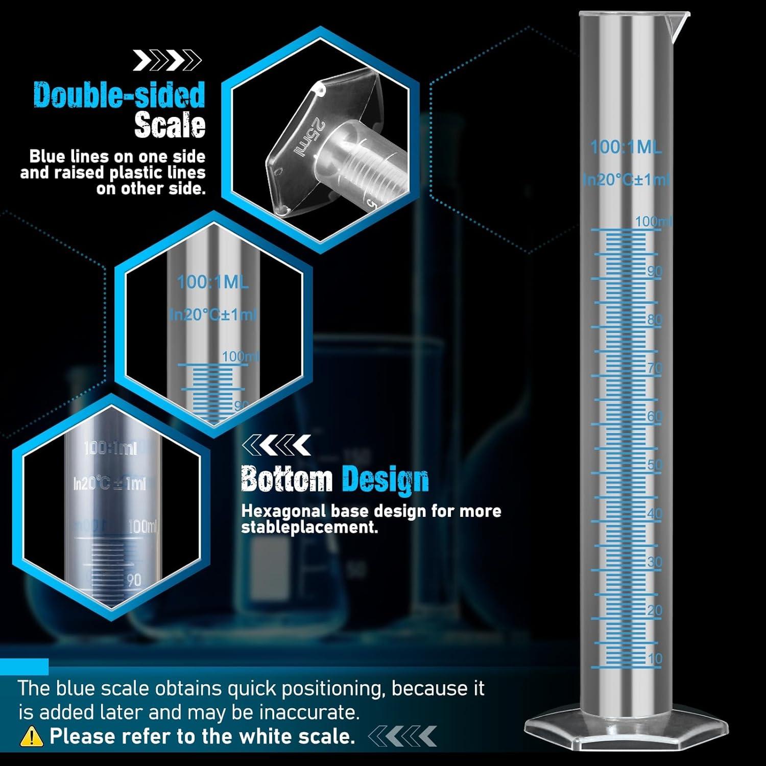 Cilindros y Vasos Medidores Moveland 10-1000ml con Pipetas