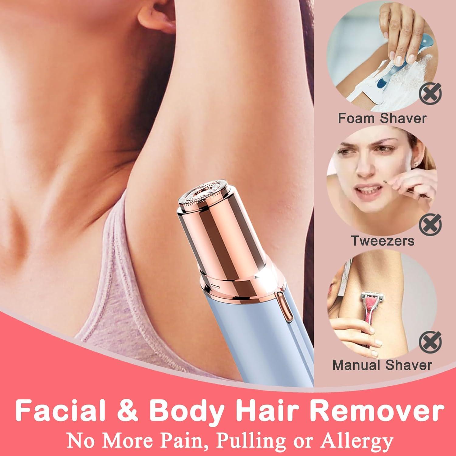 Removedor de Vello Facial Eléctrico Laikme Azul Recargable