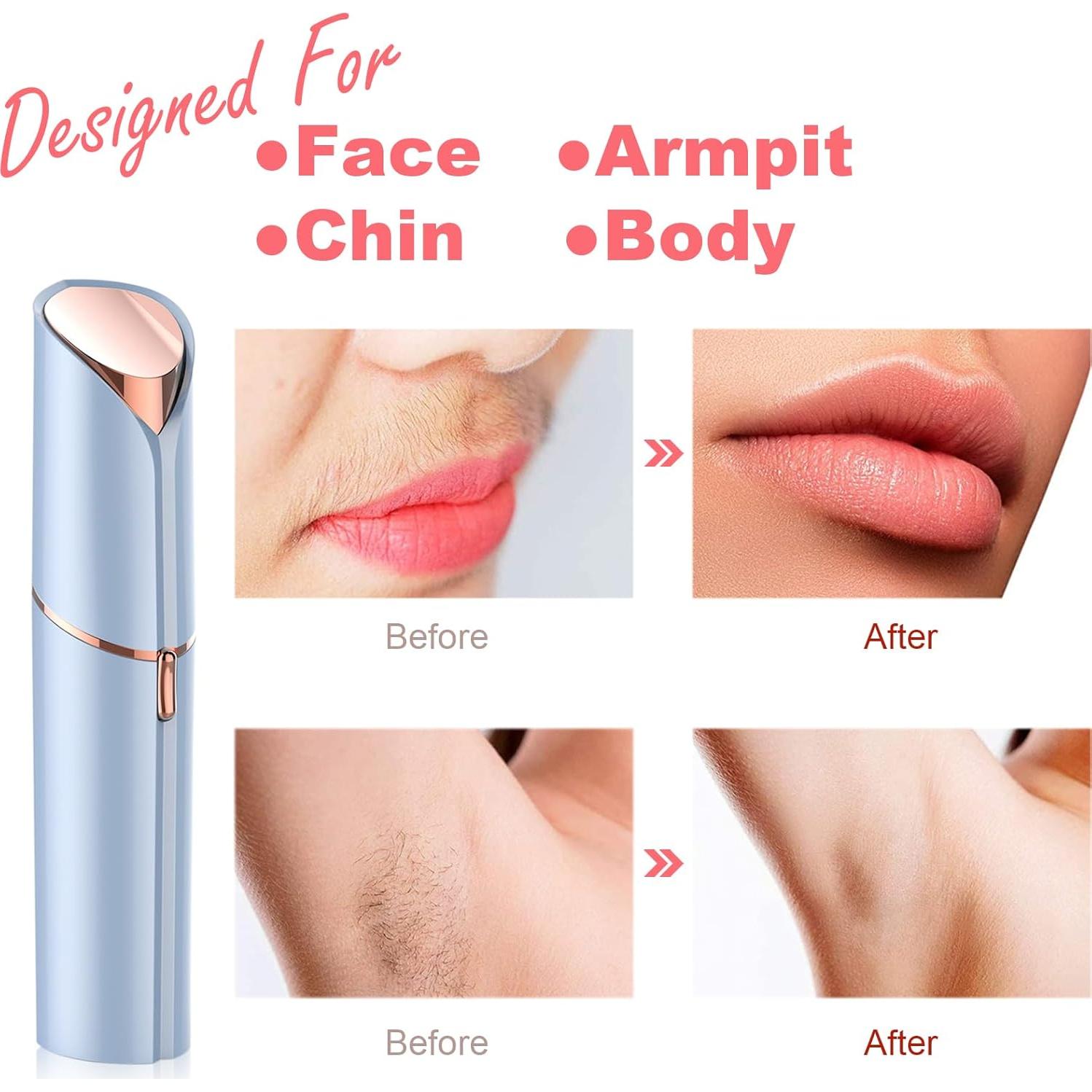 Removedor de Vello Facial Eléctrico Laikme Azul Recargable