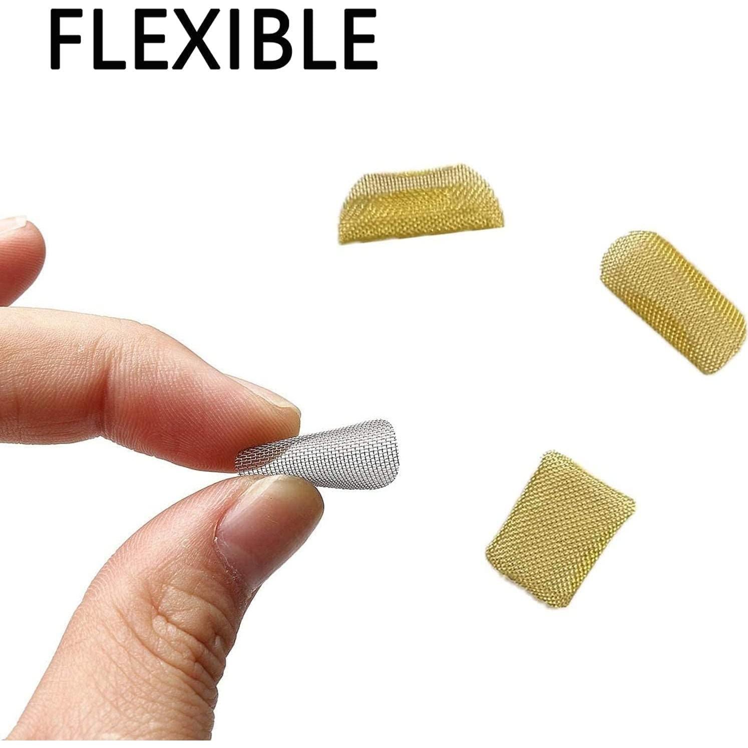 100 Pantallas de Tubo Romeda 1,91 cm Acero Inoxidable y Latón