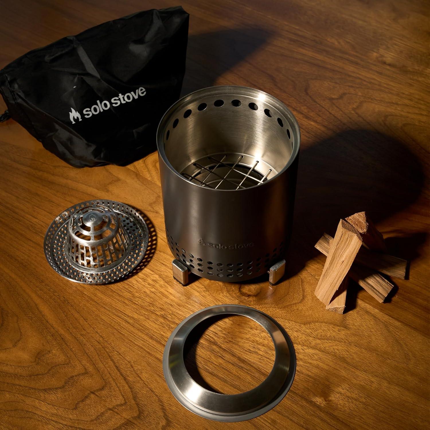 Fogata Portátil Solo Stove Mesa 15 cm Acero Inoxidable