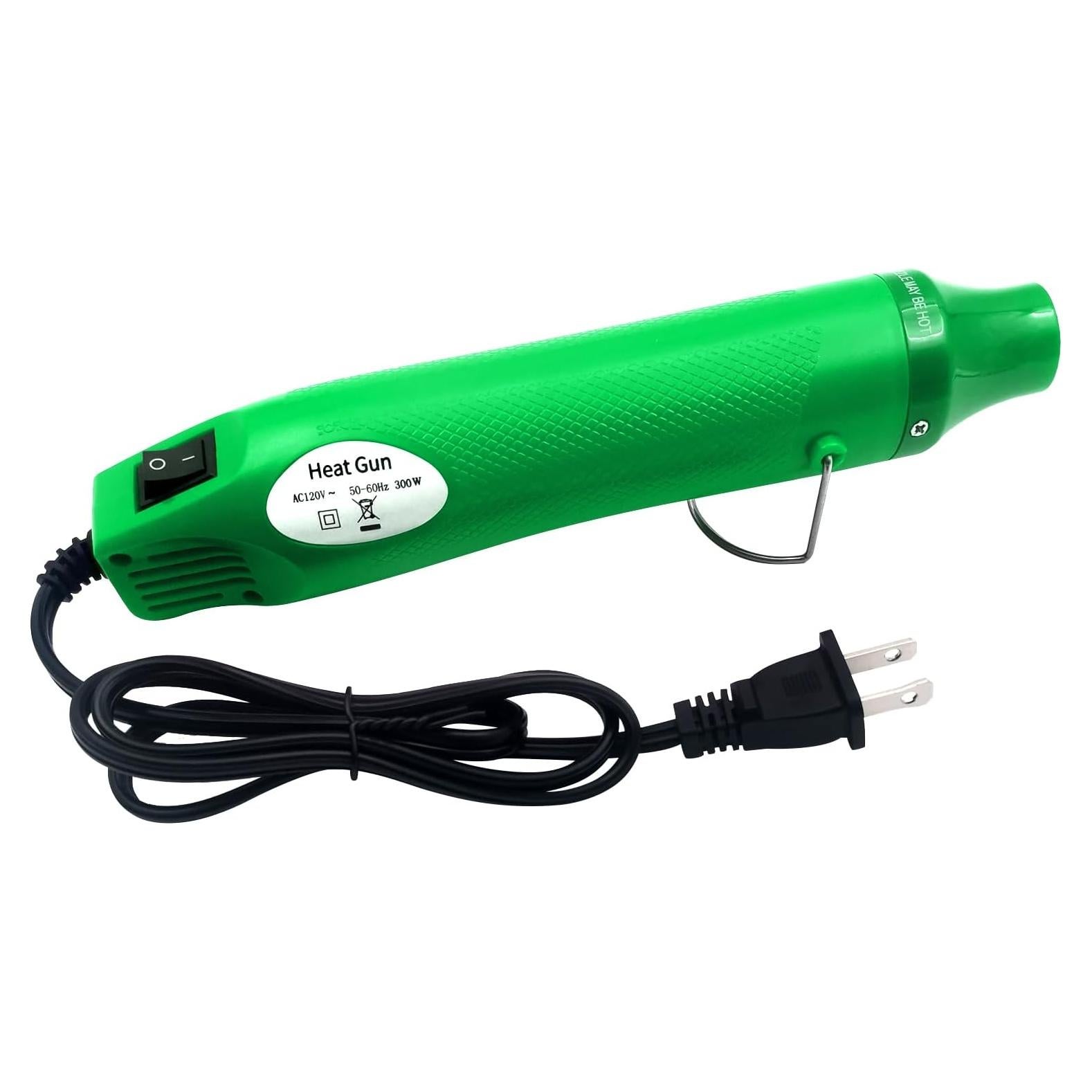 Mini Pistola de Calor QYQRQF 200°C Verde para Manualidades