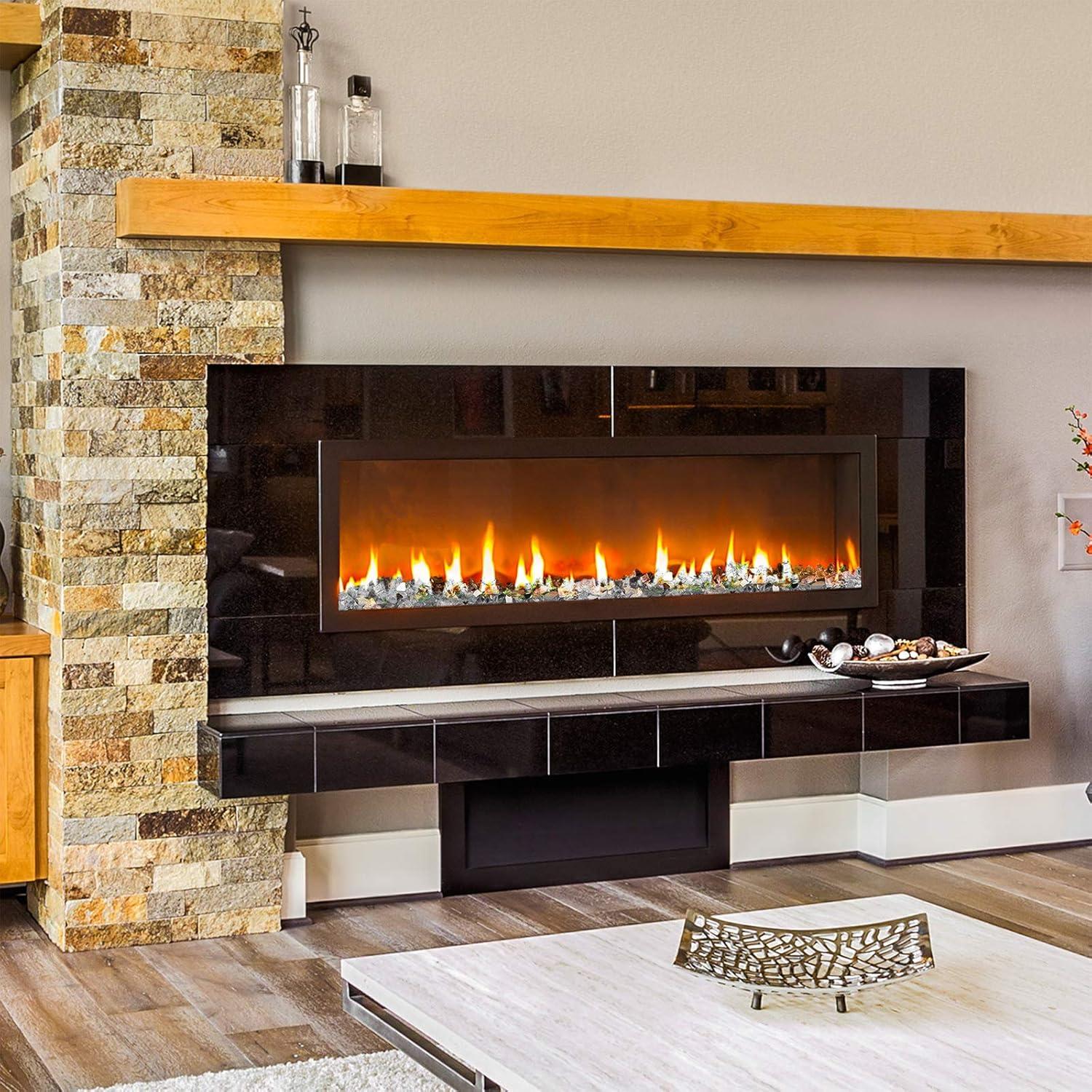 Vidrio de Fuego Mr. Fireglass 4.58 kg 1.27 cm Platino