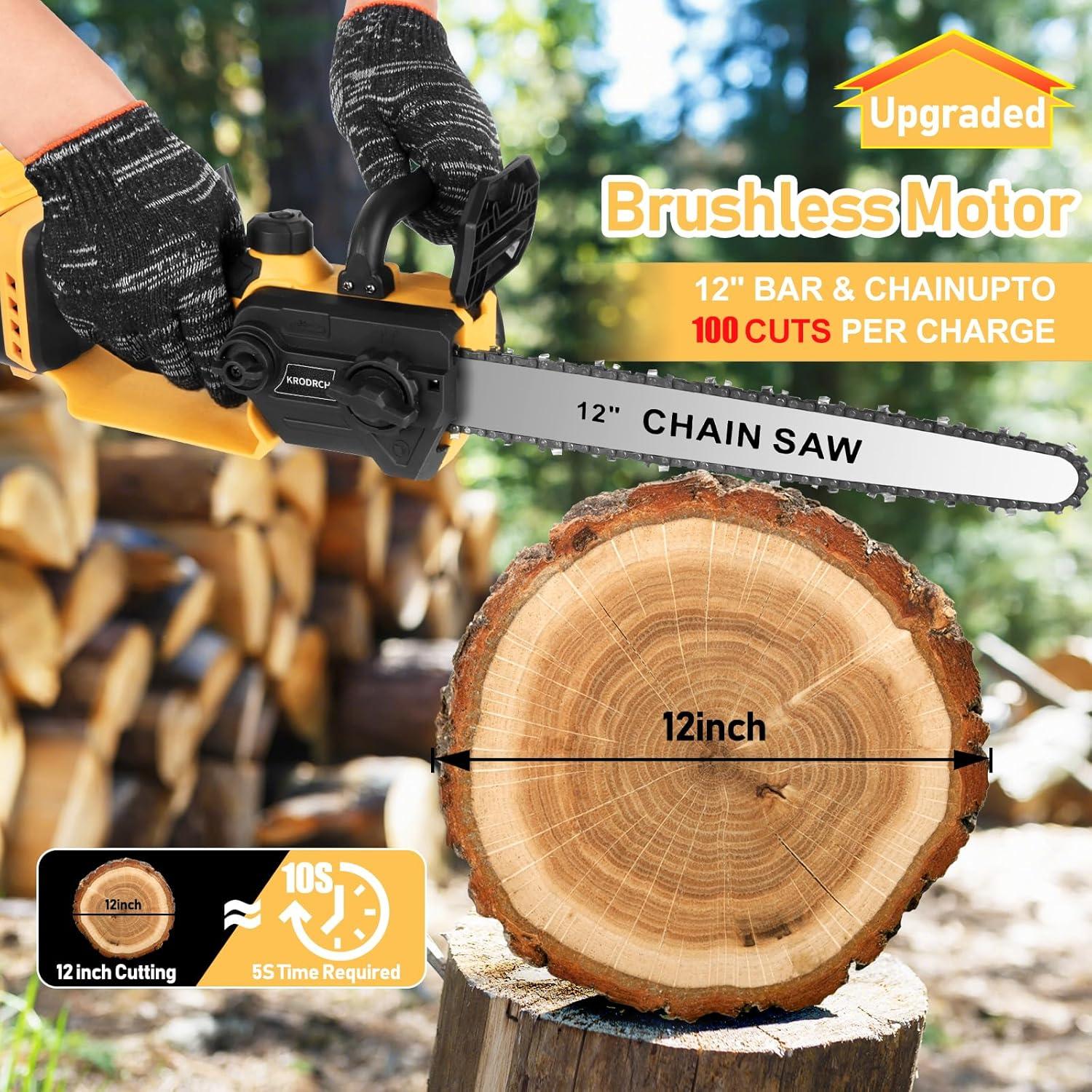 Motosierra Inalámbrica Krodrch DW-28 12" Sin Batería