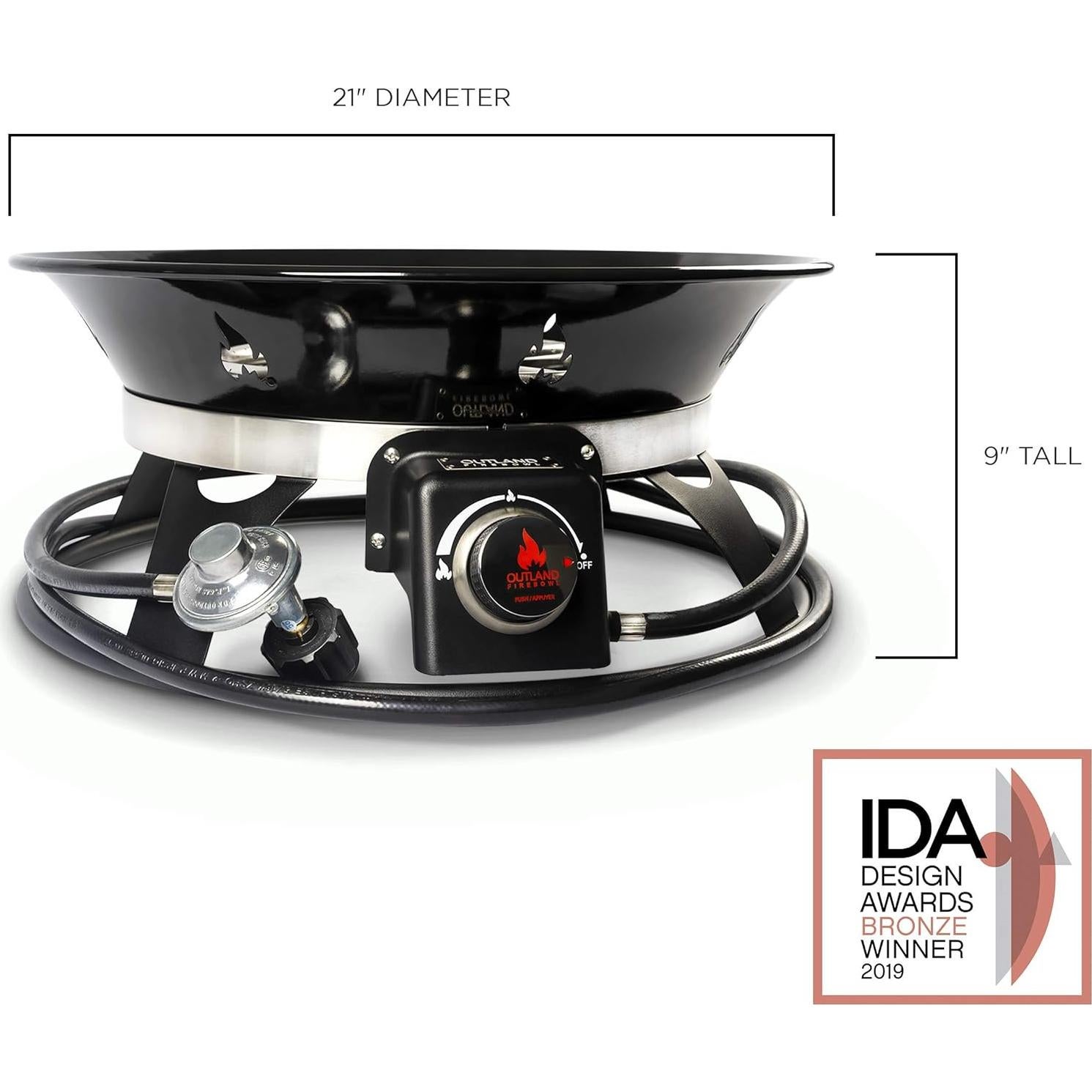Hoguera de Propano Outland Living 53 cm 58,000 BTU con Kit