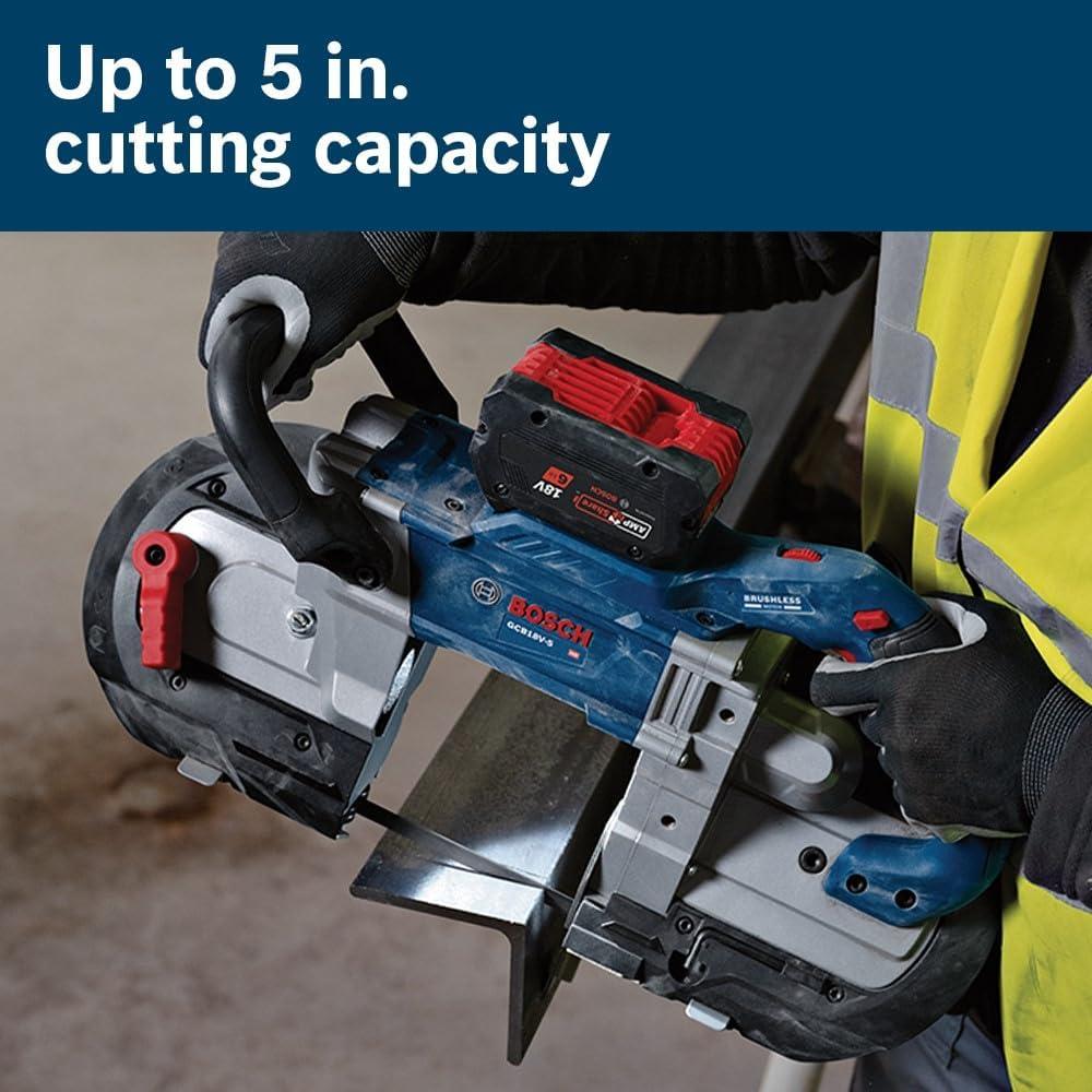 Sierra de Banda Inalámbrica Bosch GCB18V-5B26 18V 5 Pulg.