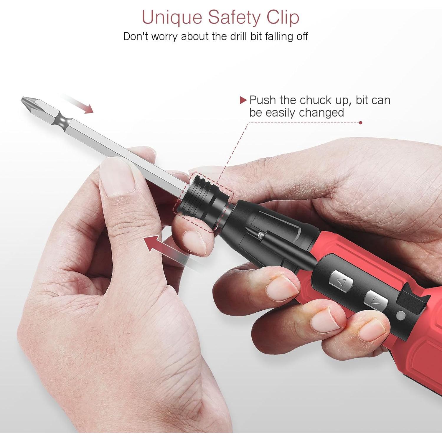 Destornillador Eléctrico Inalámbrico LOFICOPER Rojo 280 RPM