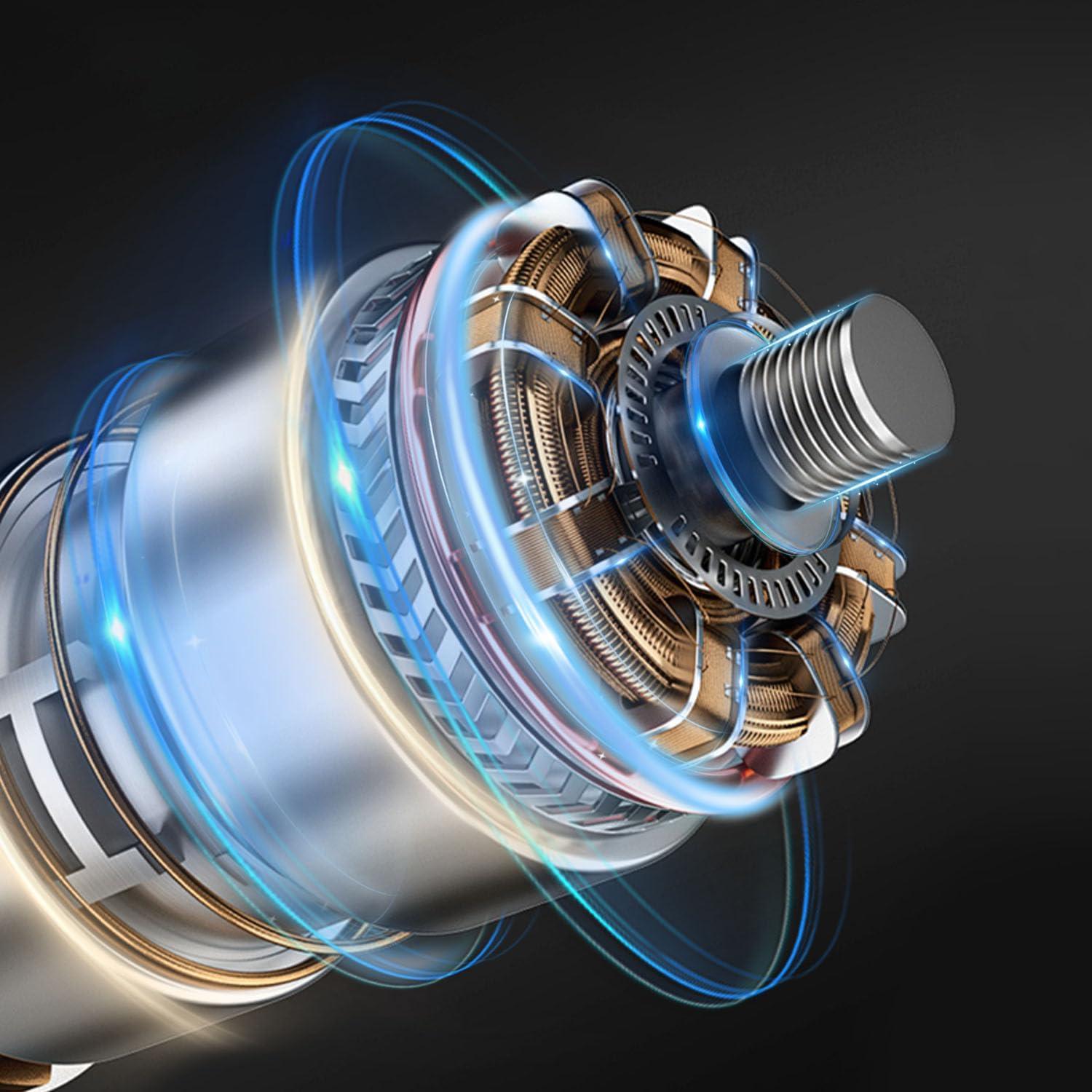 300N Cordless Impact Wrench, 21V Torque Power Driver, 1/2" Brushless Gun With 2*2.0Ah Batteries, 19 Accessories, Electric Motor Variable Speeds for Home Installation (Yellow)