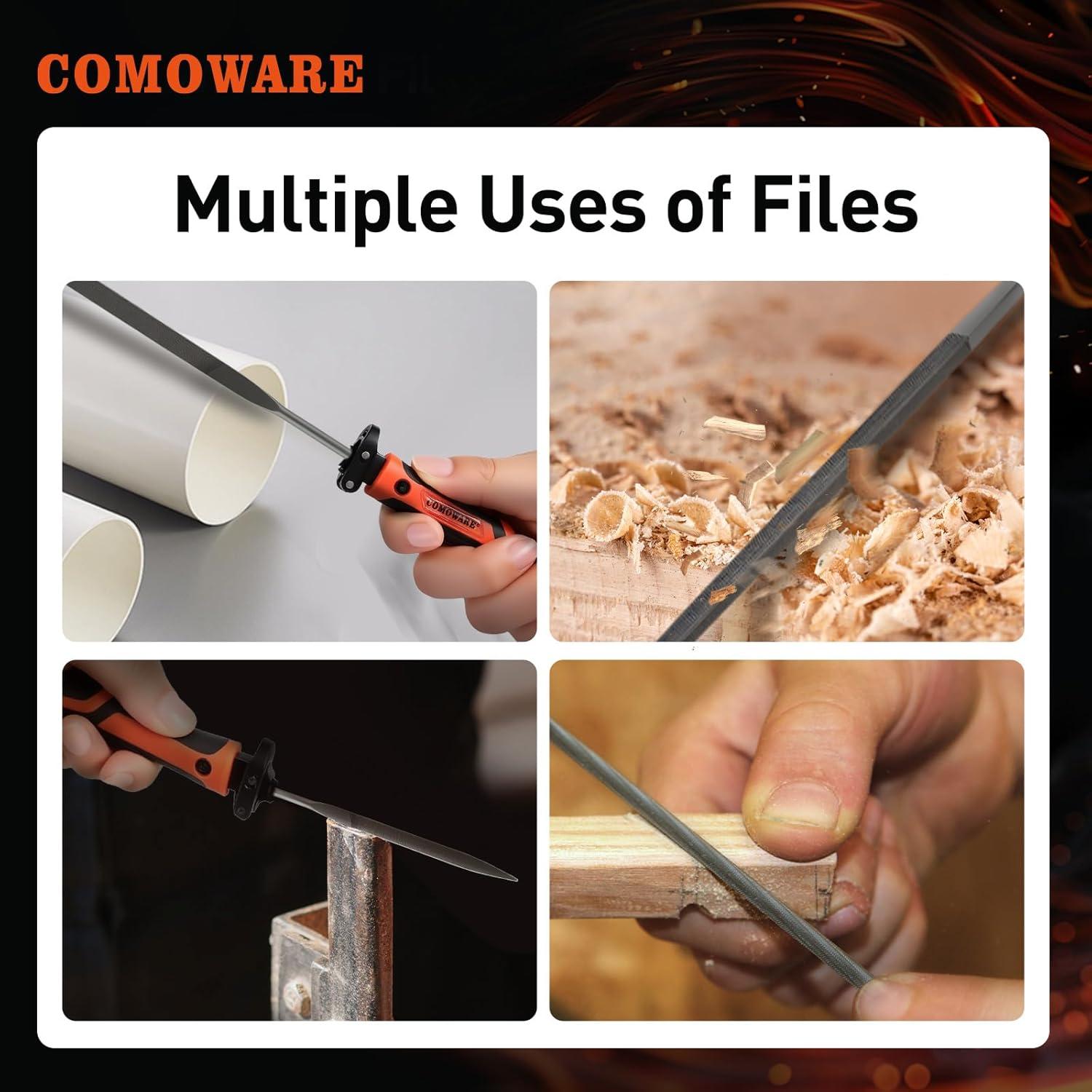 Juego de Sierra y Limado COMOWARE 16 Pcs, Hojas y Limadoras de Diamante