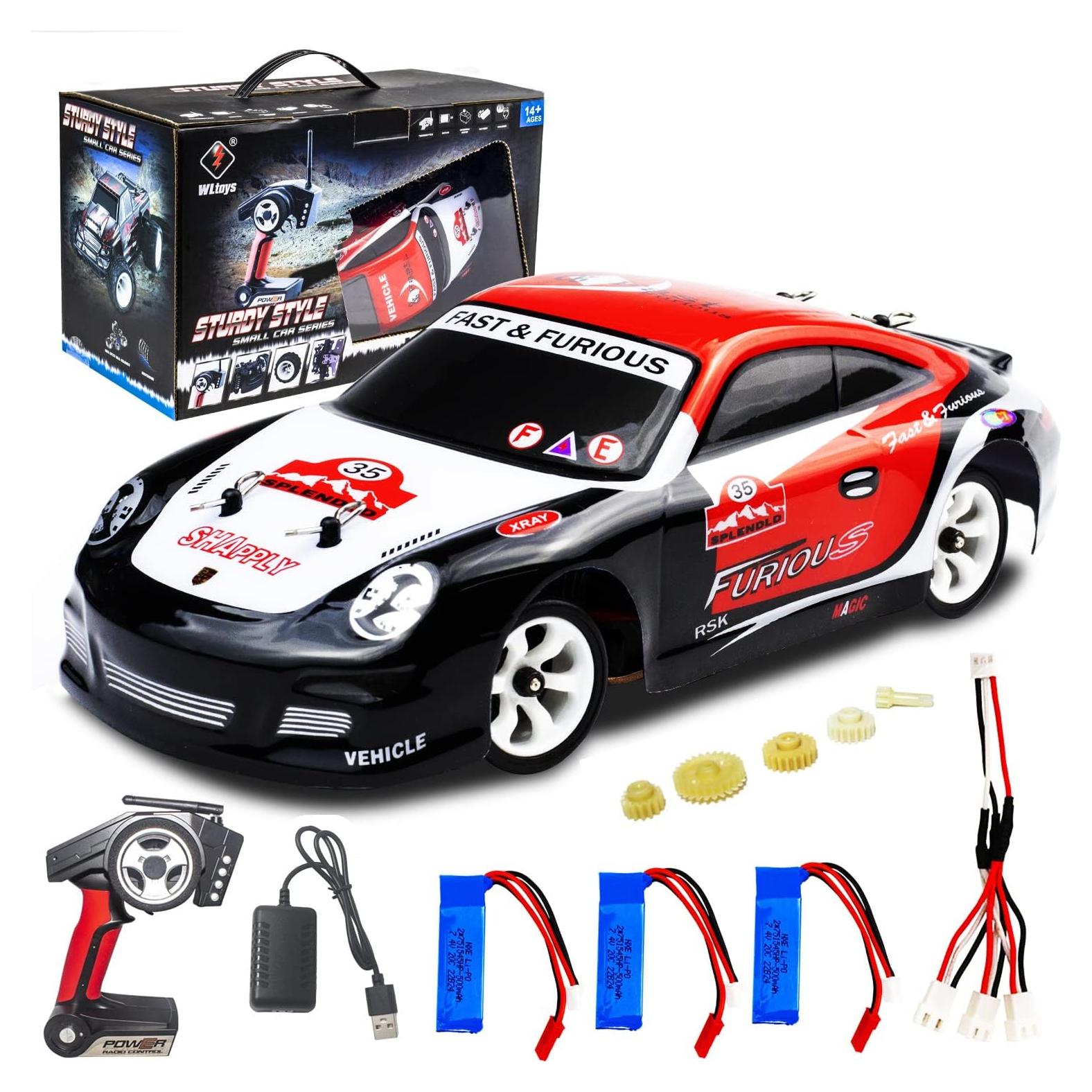 Coche RC WLtoys K969 1/28 4WD 30KM/H Batería 500mAh x3