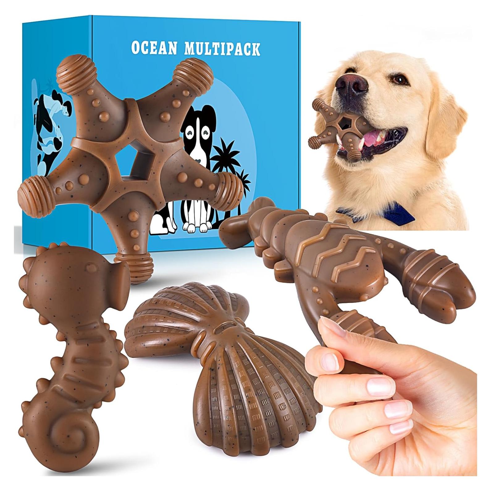 Juguetes para perros PETSTA indestructibles - Pack de 4