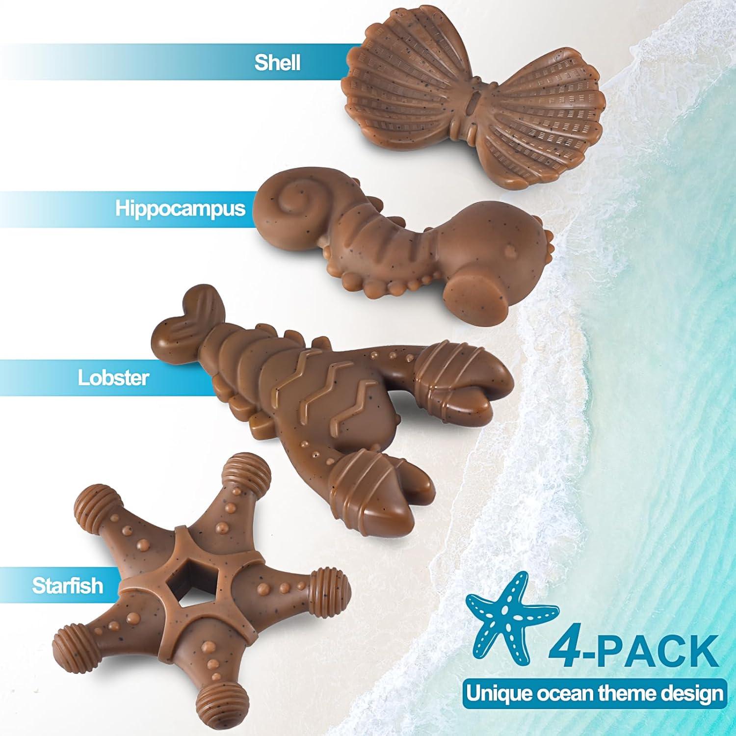 Juguetes para perros PETSTA indestructibles - Pack de 4