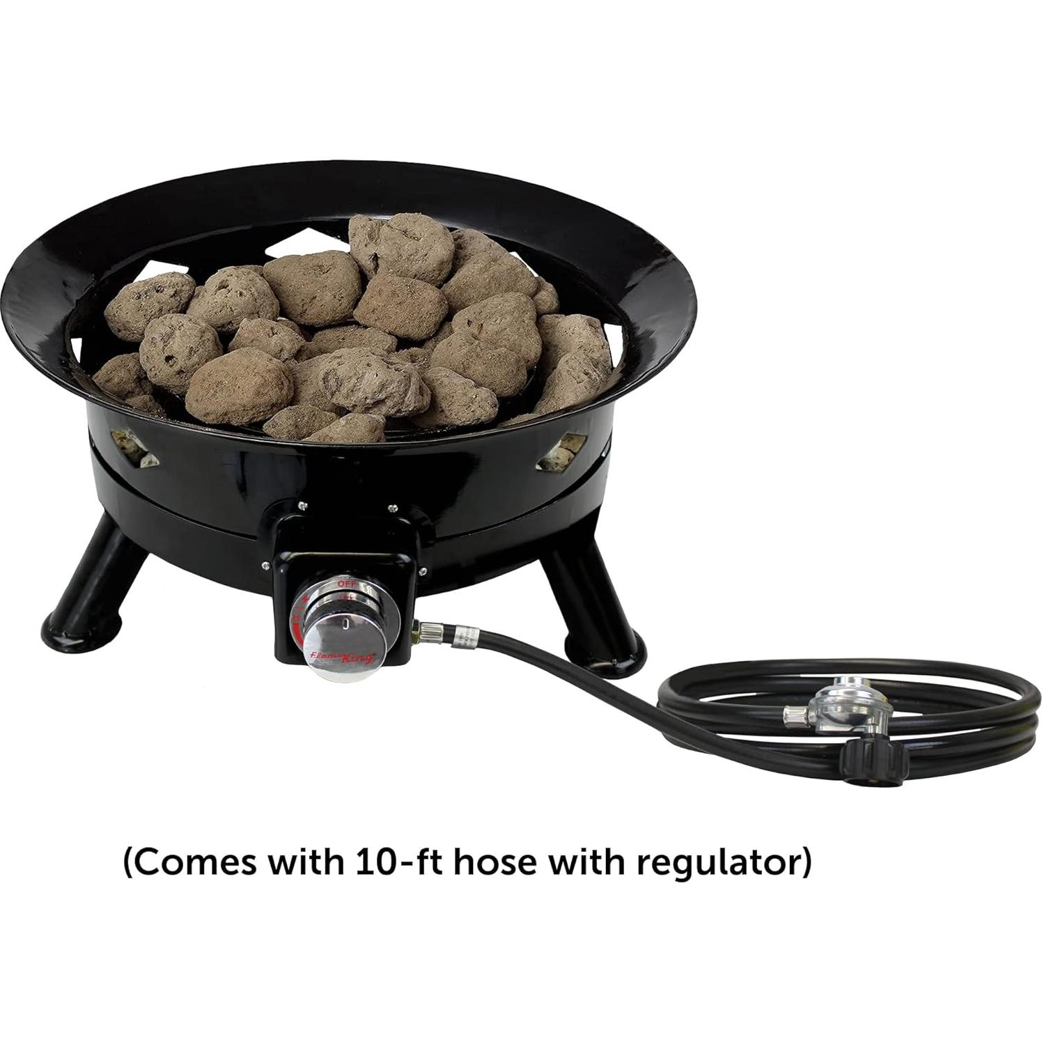 Hoguera de Propano Flame King 61 cm 58K BTU Portátil