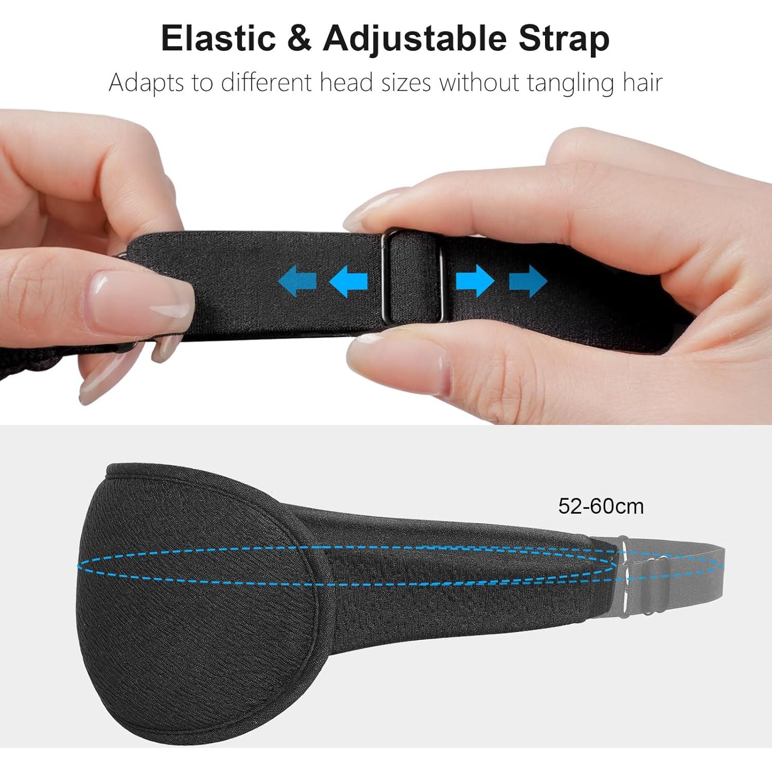 Máscara de Sueño Gritin 3D Blackout Ajustable - Ultra Suave