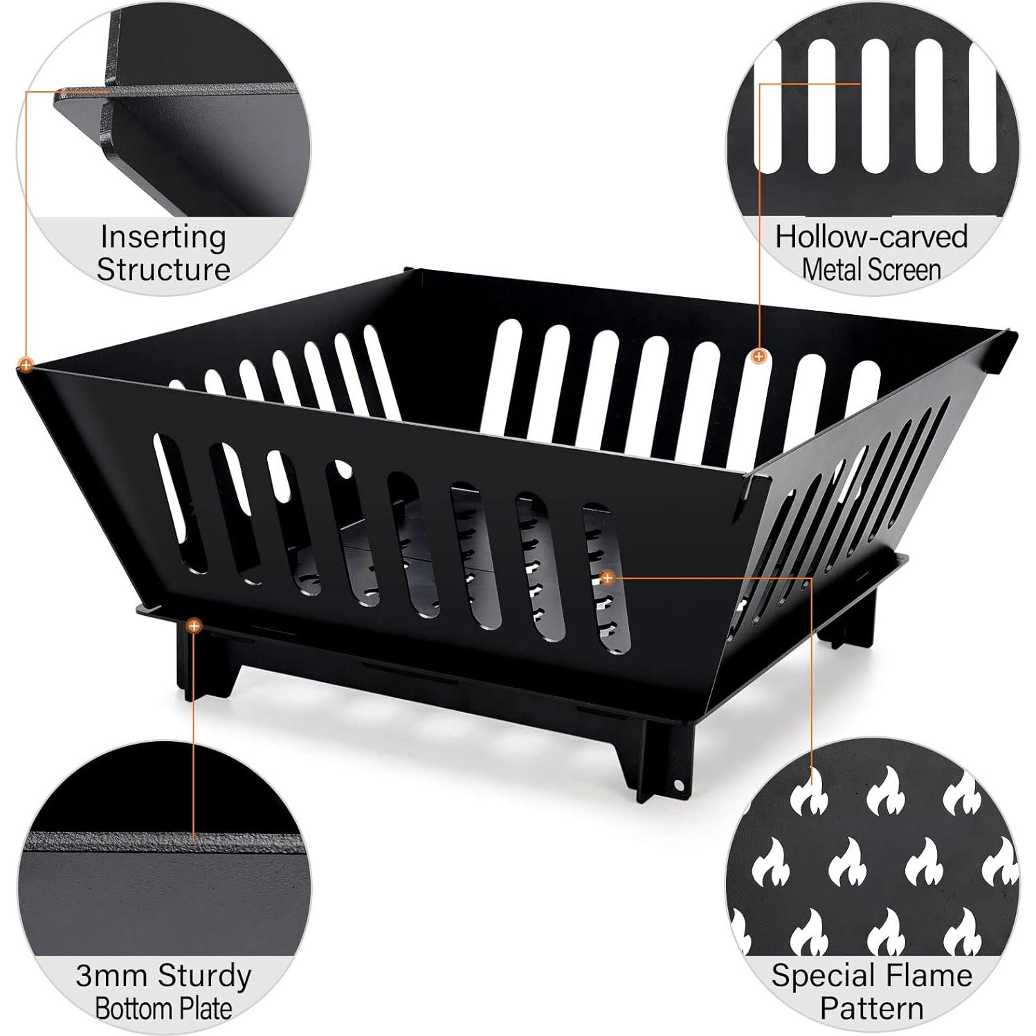 Hoguera Plegable INNO STAGE 43 cm para Camping y Jardín