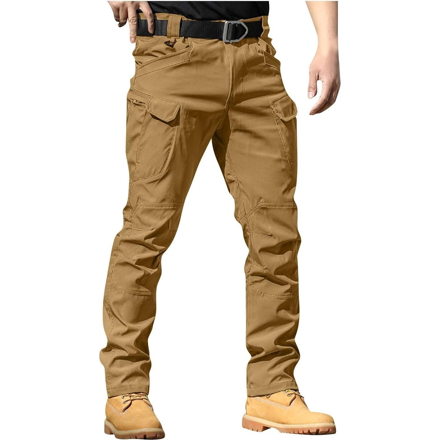 Pantalones Tácticos Tobchonp para Hombre Camo Multi Bolsillos