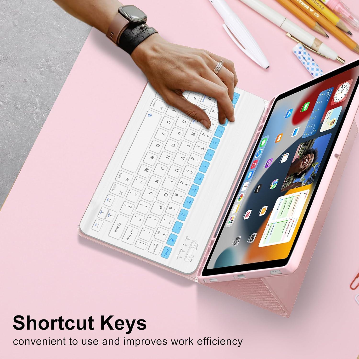 Funda Teclado Samsung Galaxy Tab A9 Plus 11" Rosa 2023