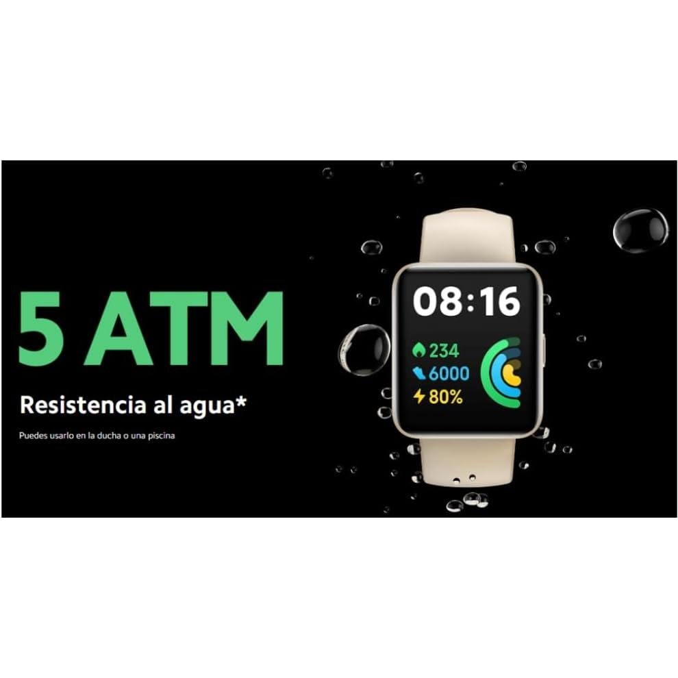 Xiaomi Redmi Watch 2 Lite, 100 modos fitness, GPS, negro